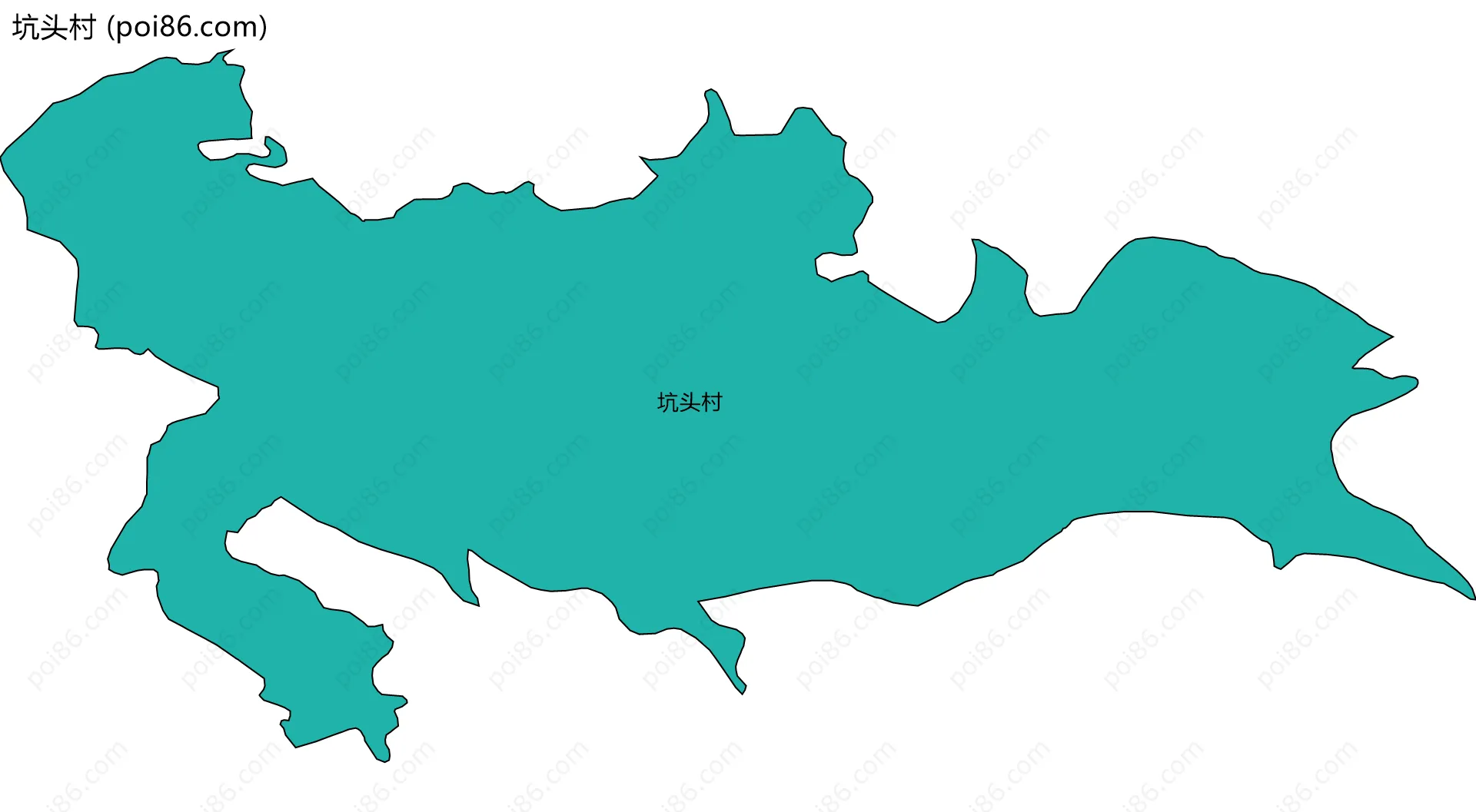 坑头村边界地图