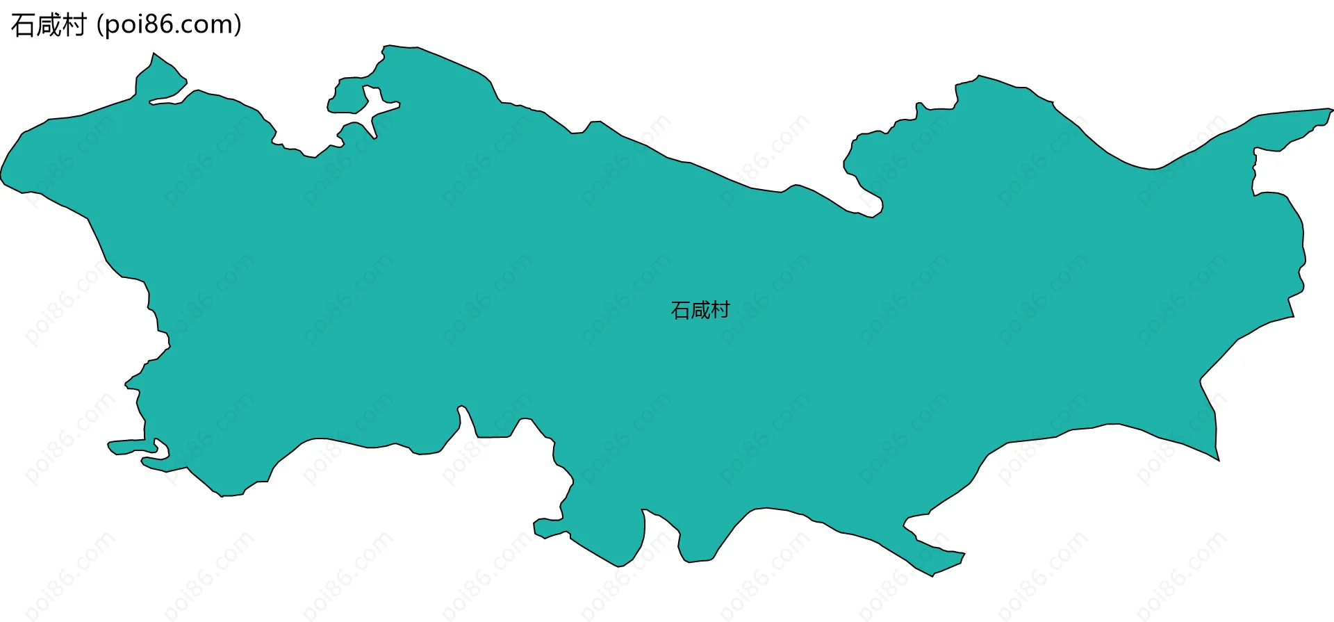 石咸村边界地图