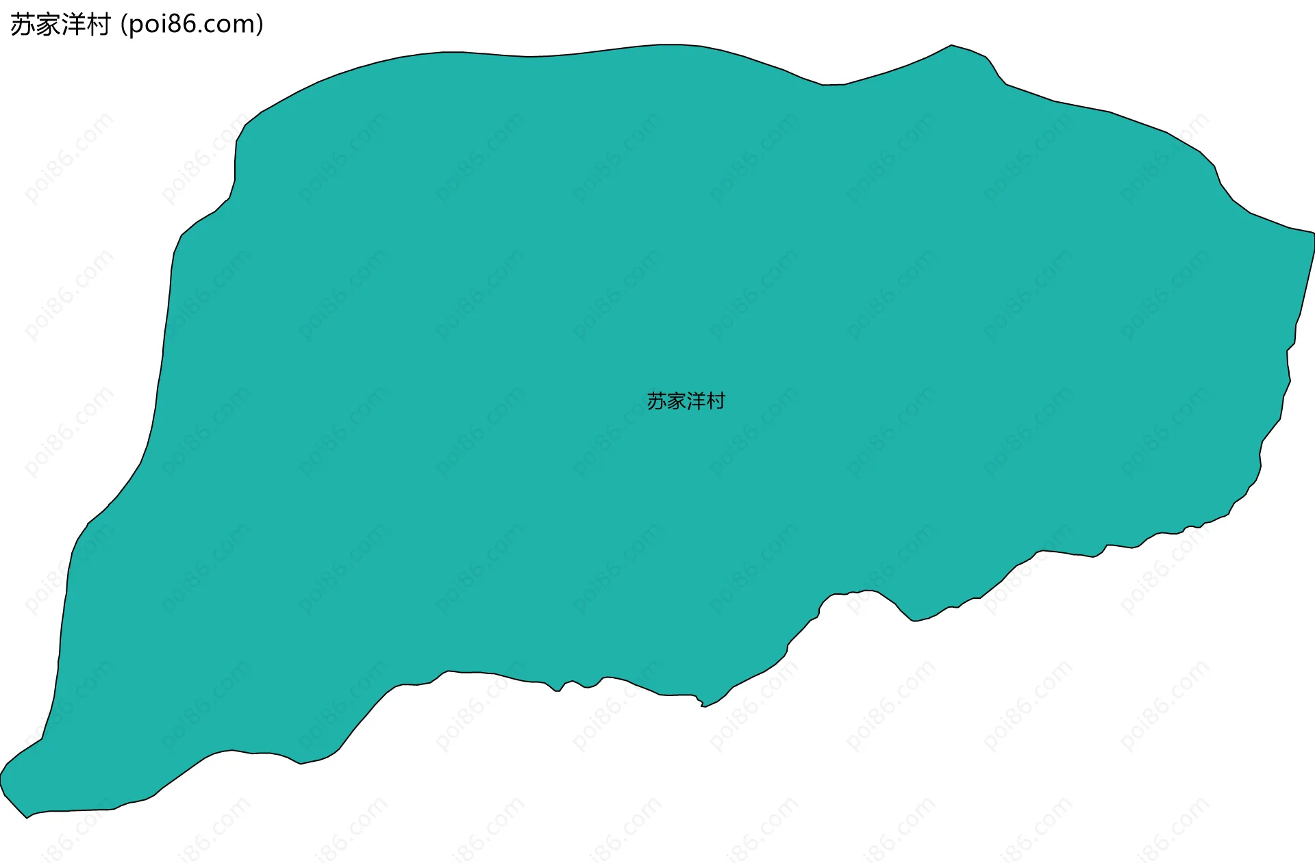 苏家洋村边界地图