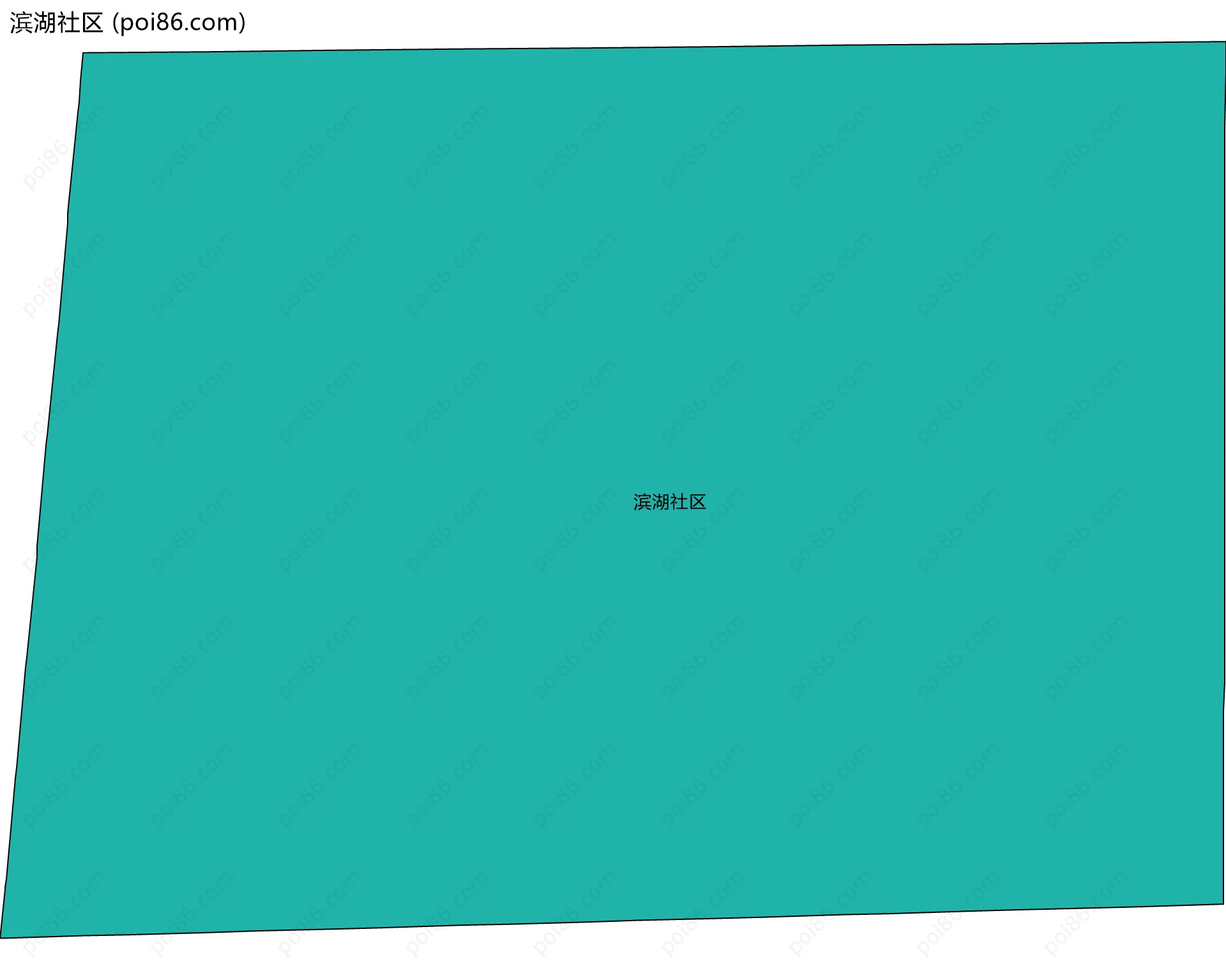 滨湖社区边界地图