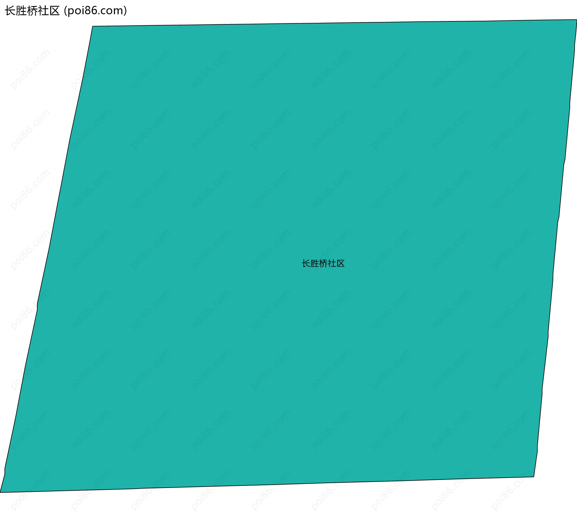 长胜桥社区边界地图