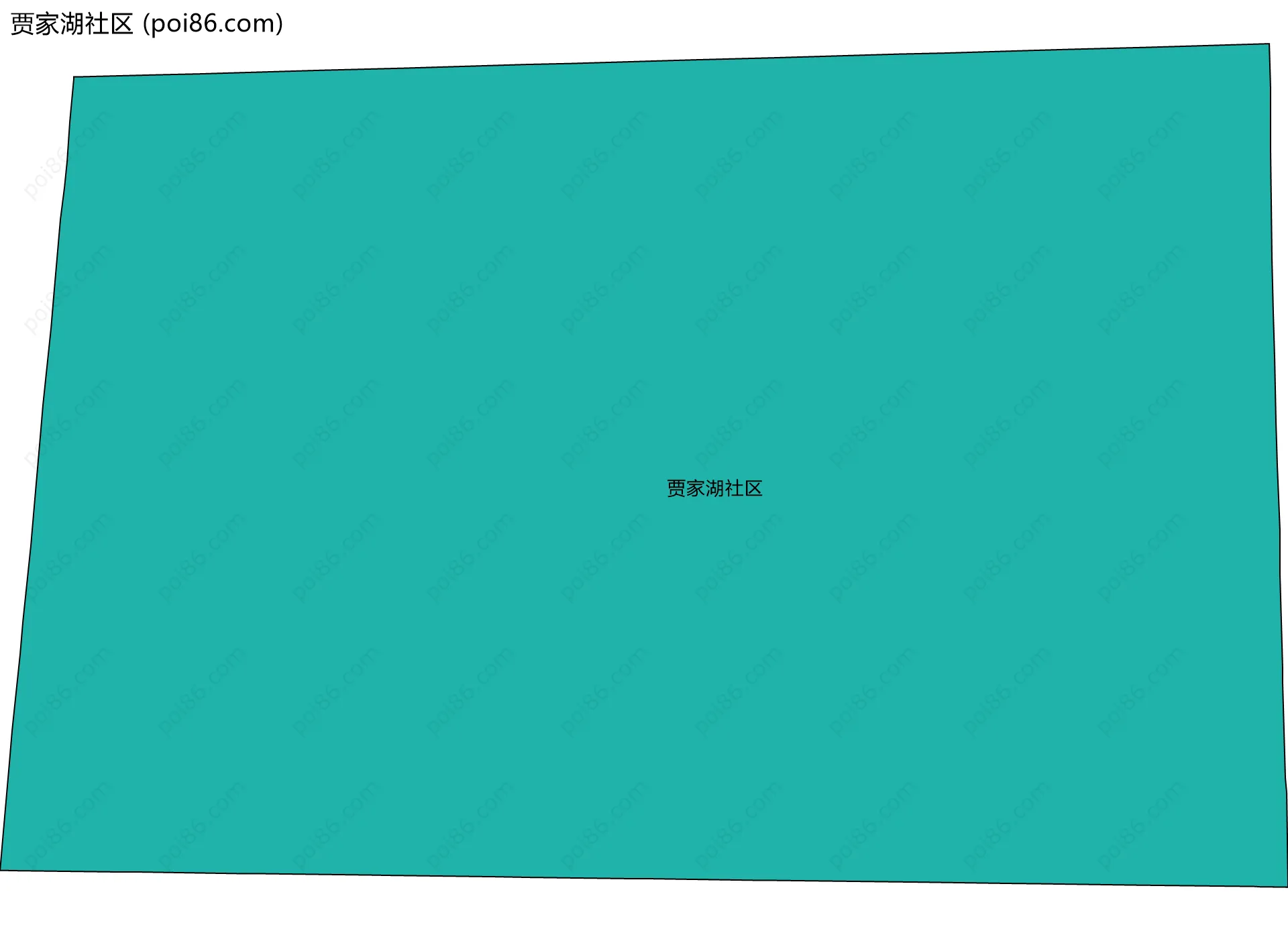 贾家湖社区边界地图