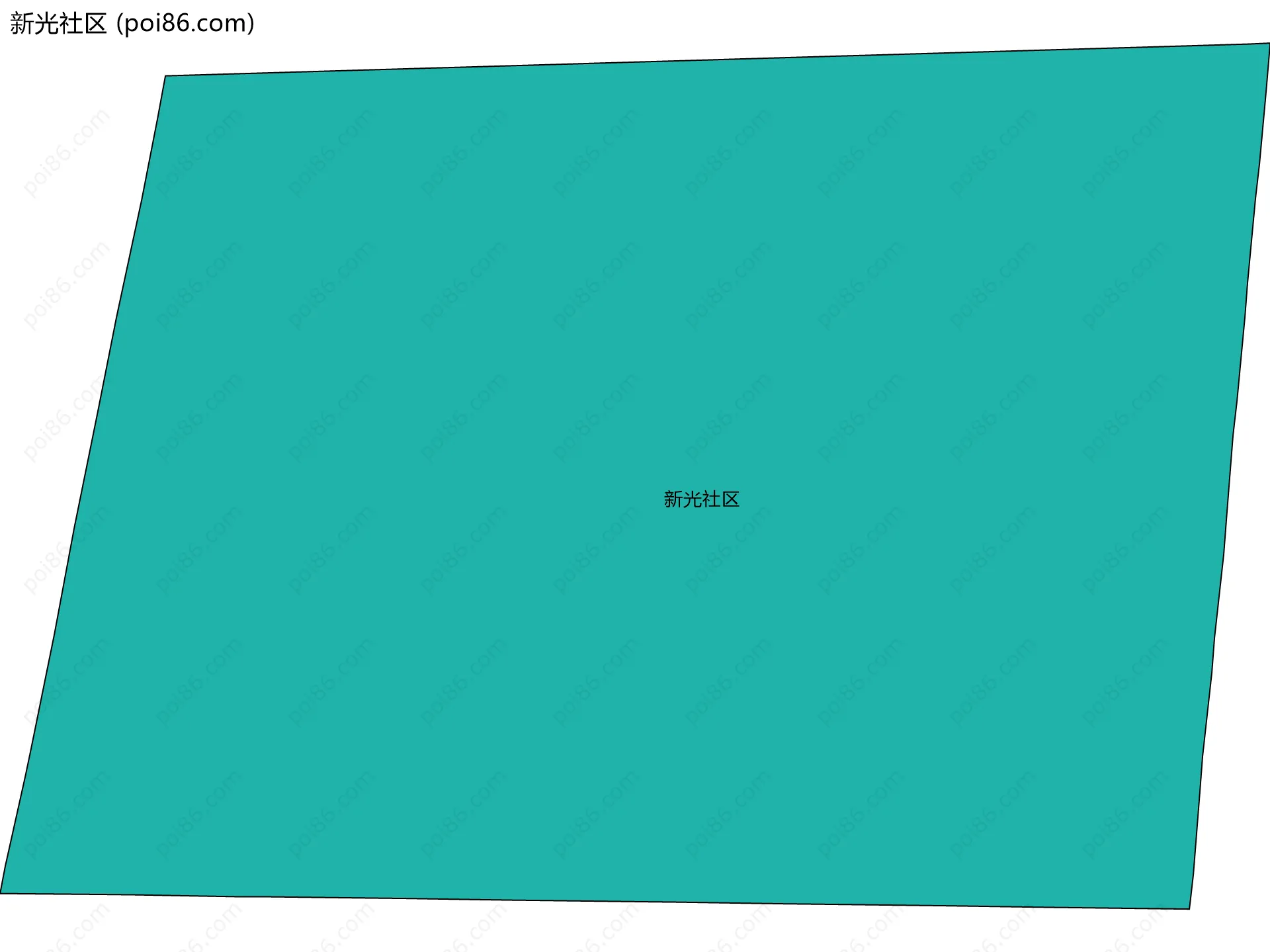 新光社区边界地图