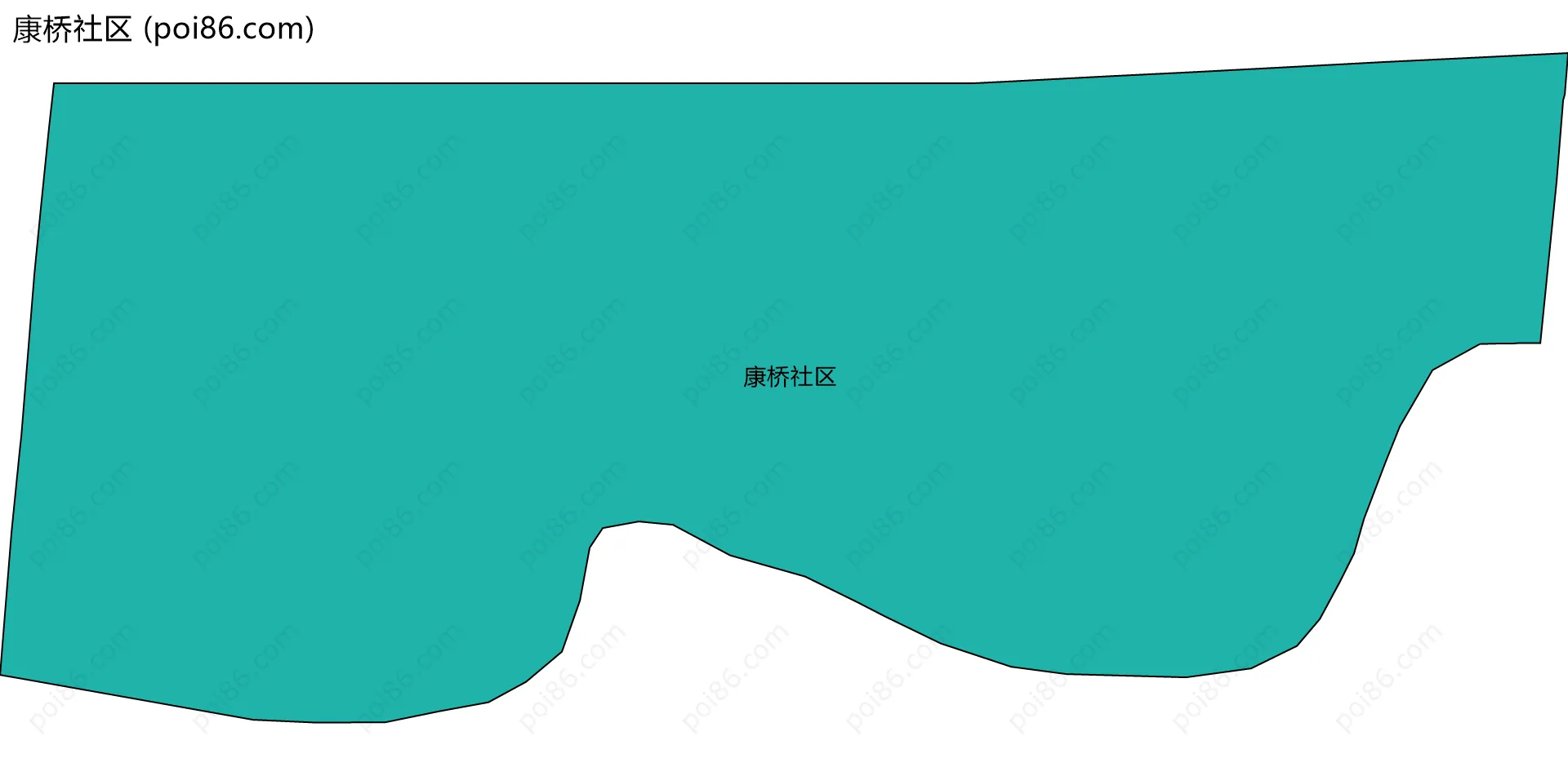 康桥社区边界地图