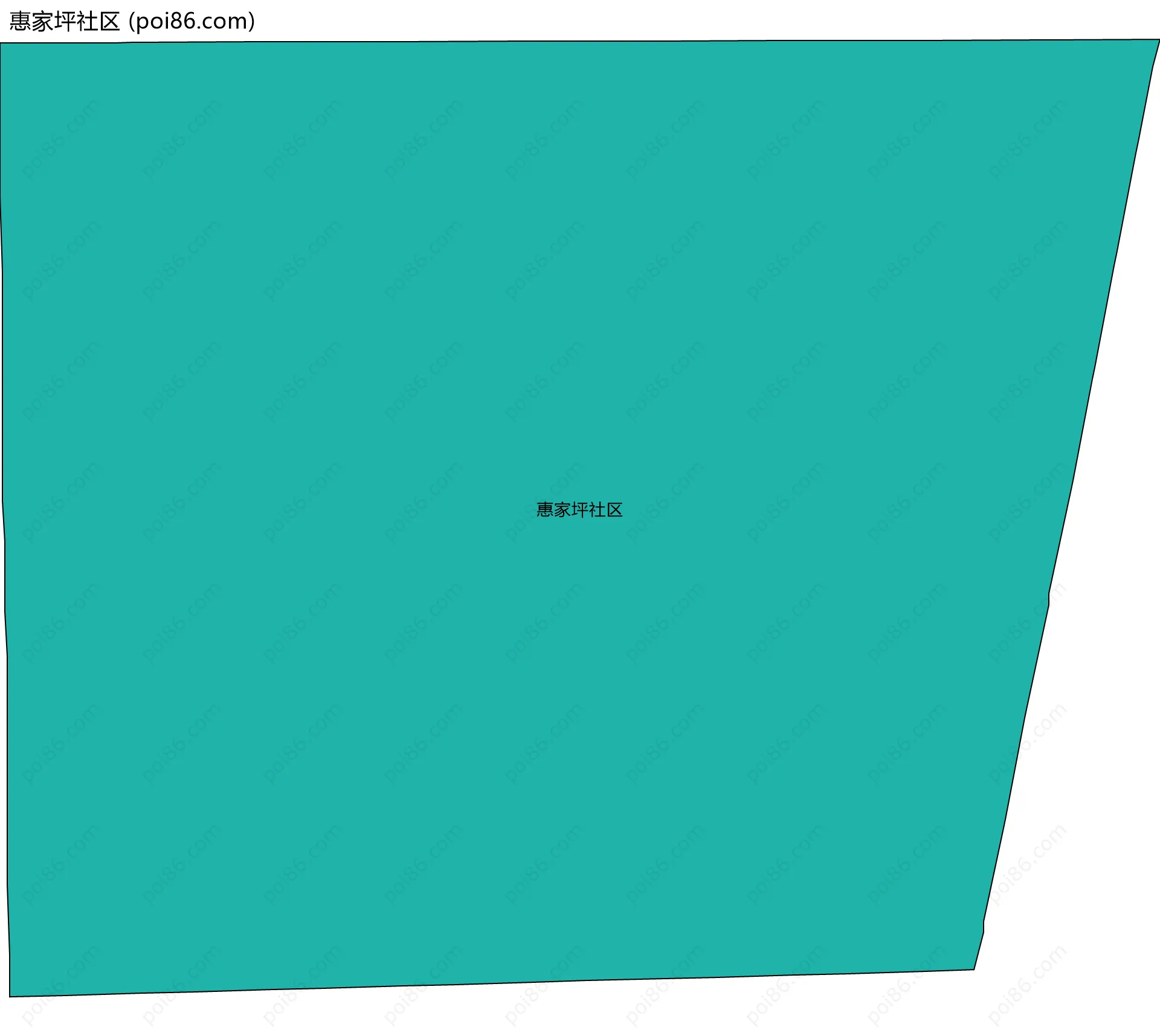 惠家坪社区边界地图