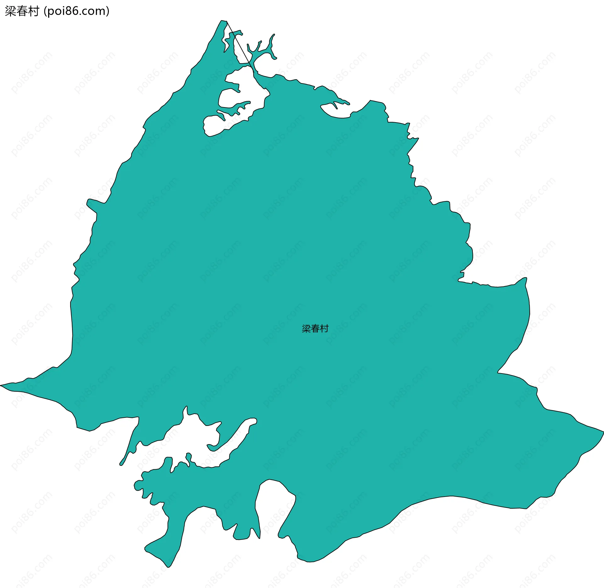 梁春村边界地图