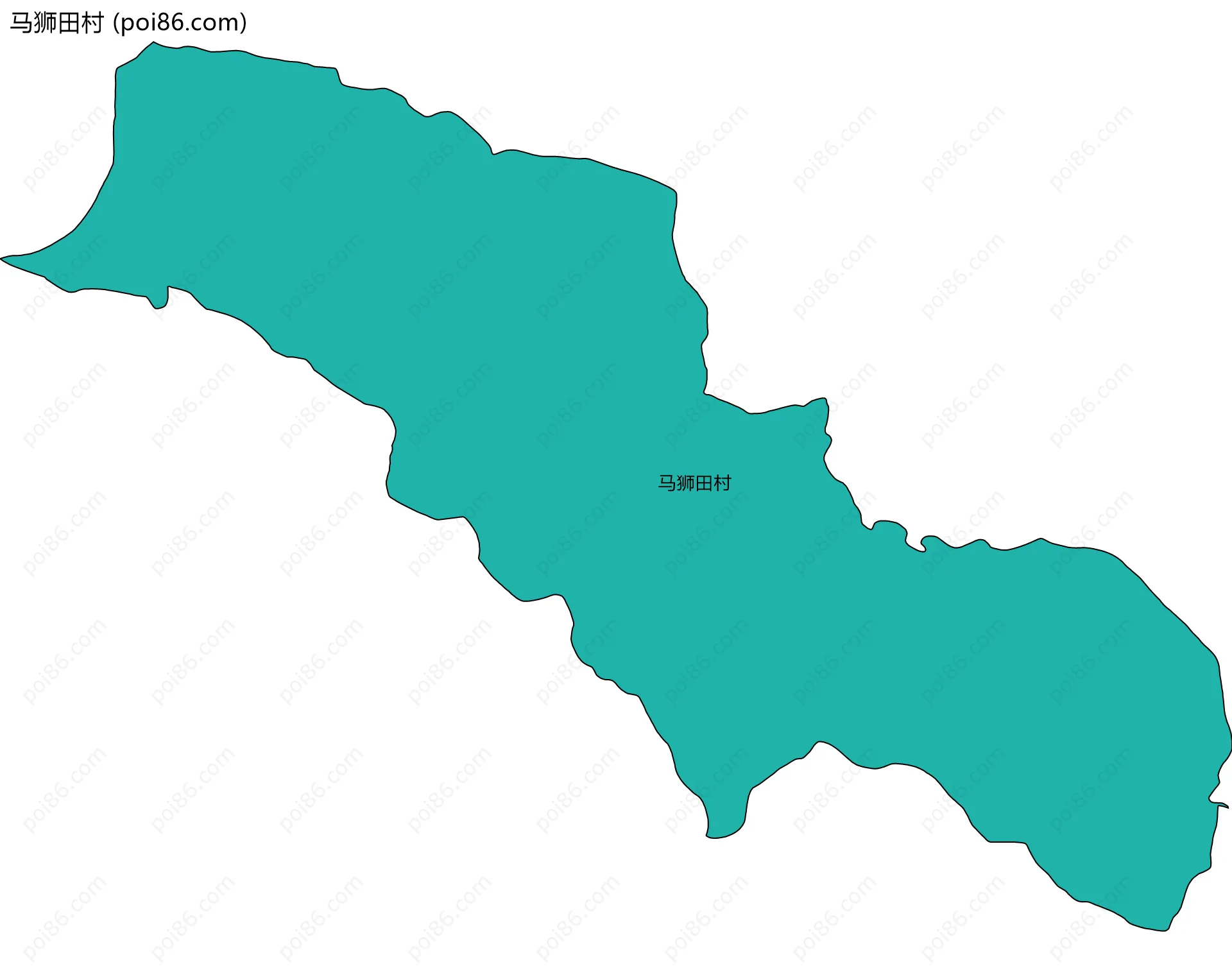 马狮田村边界地图