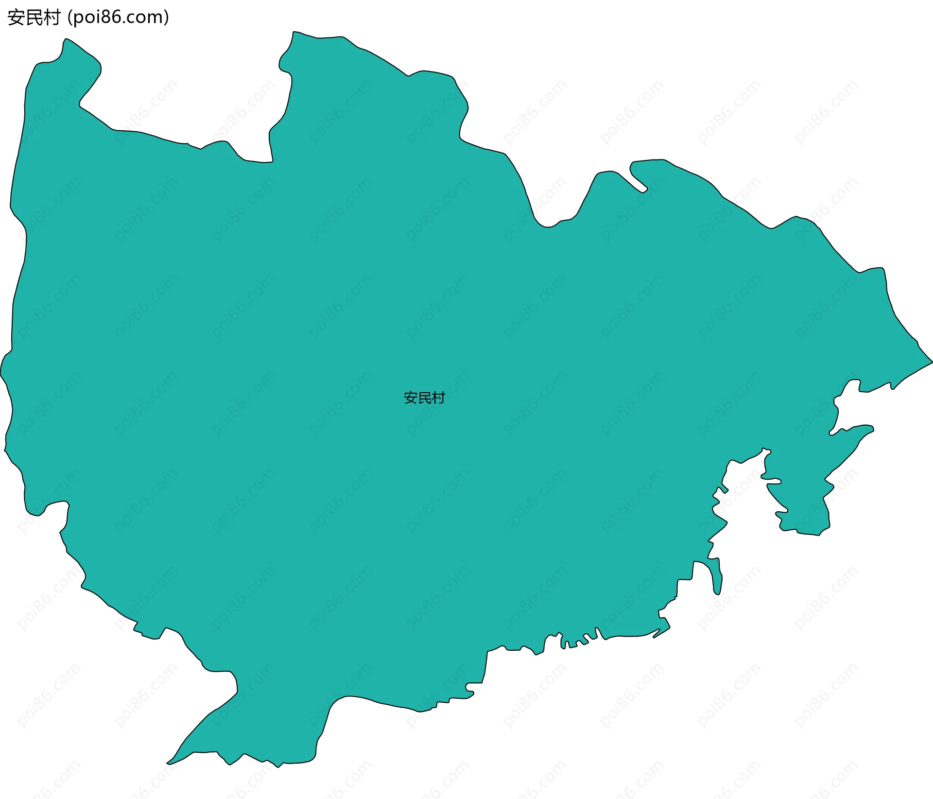 安民村边界地图