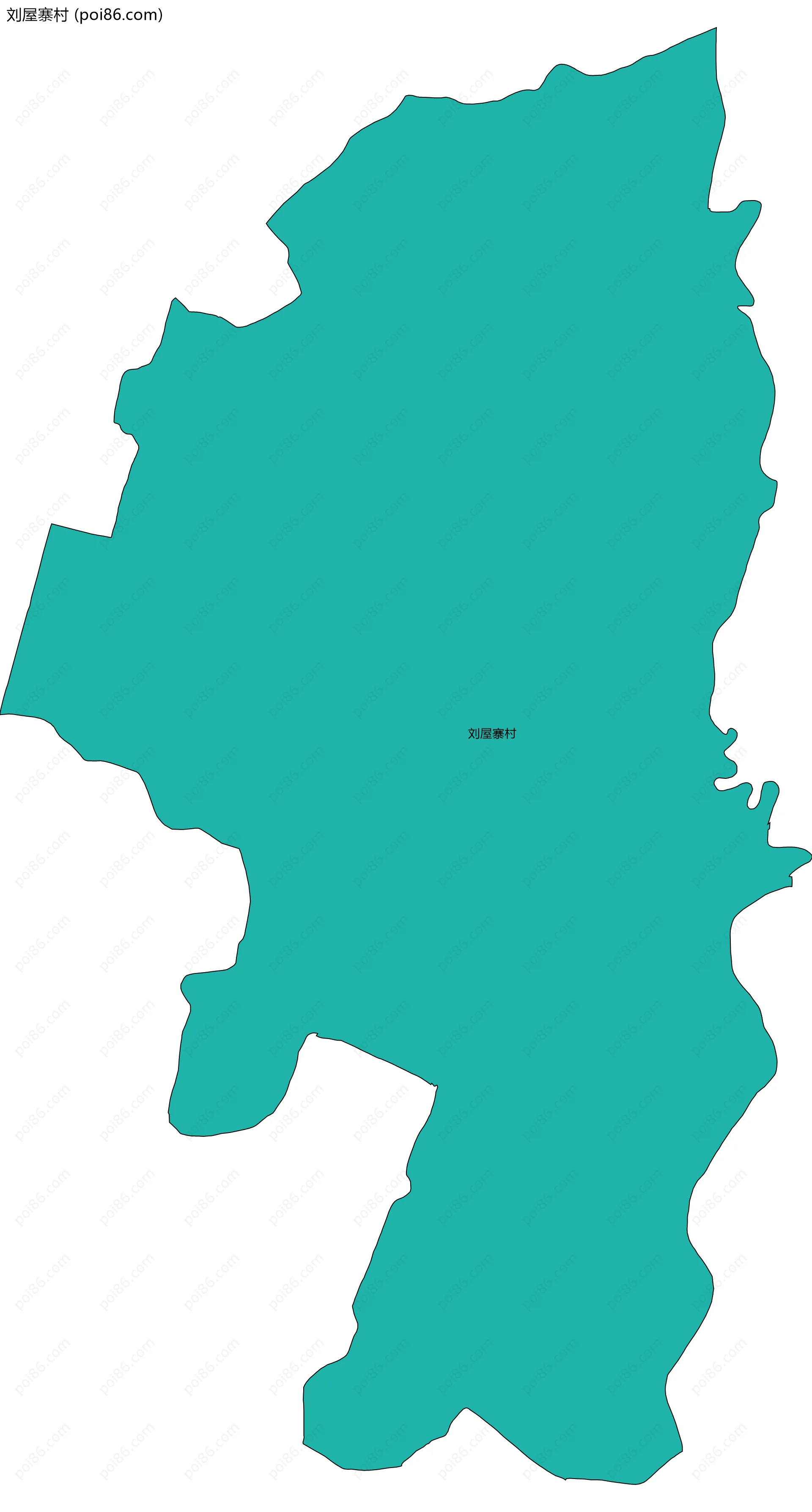 刘屋寨村边界地图