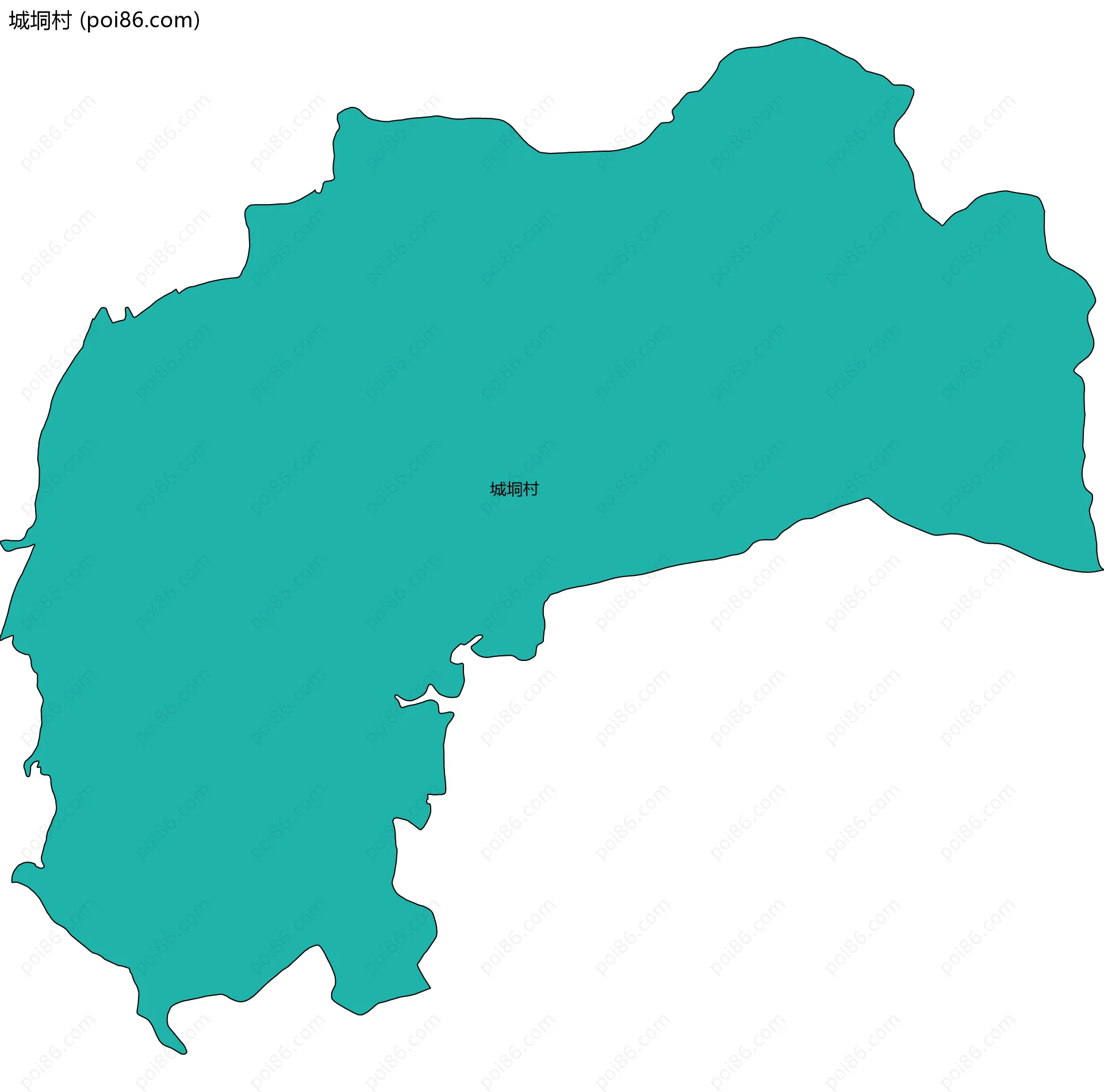 城垌村边界地图