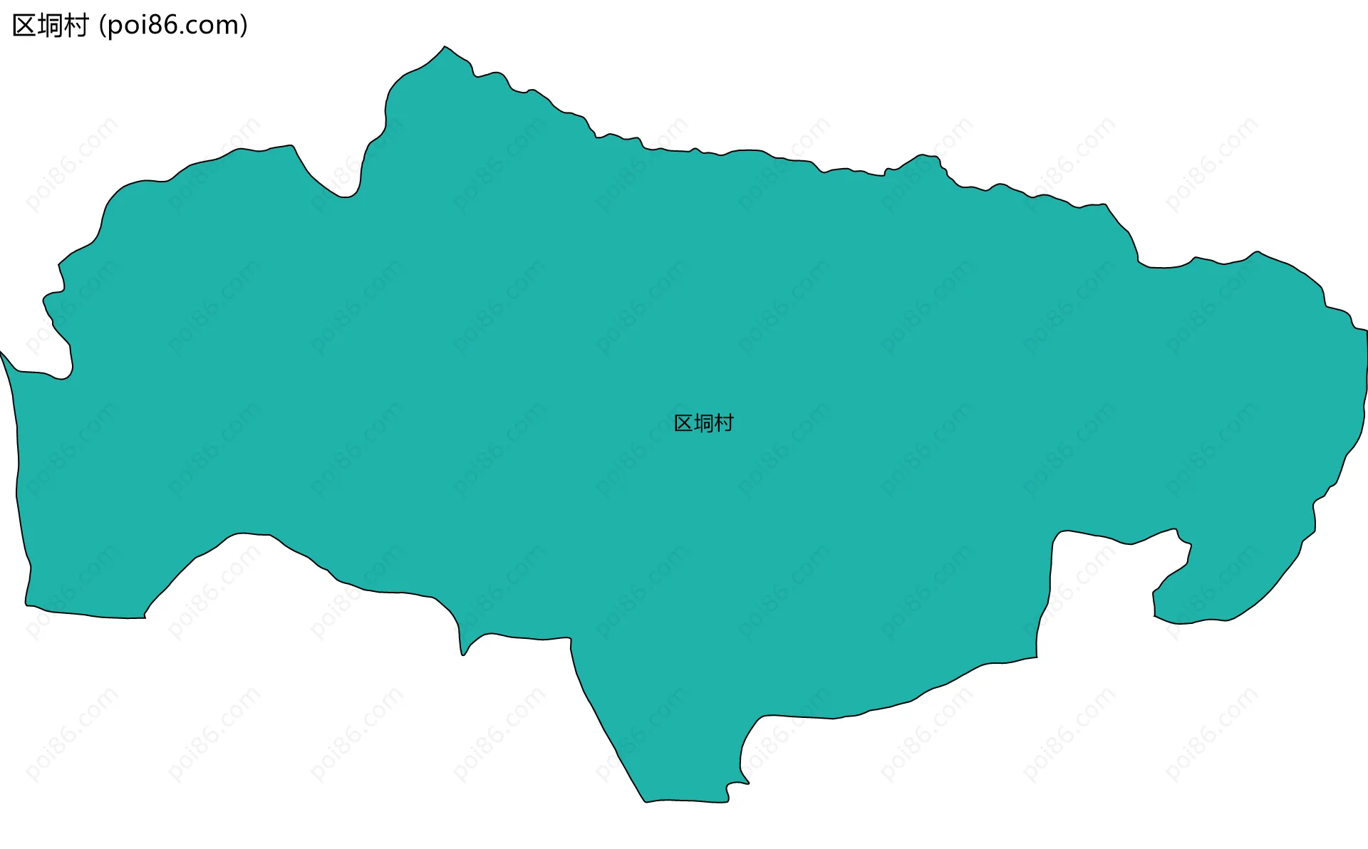 区垌村边界地图