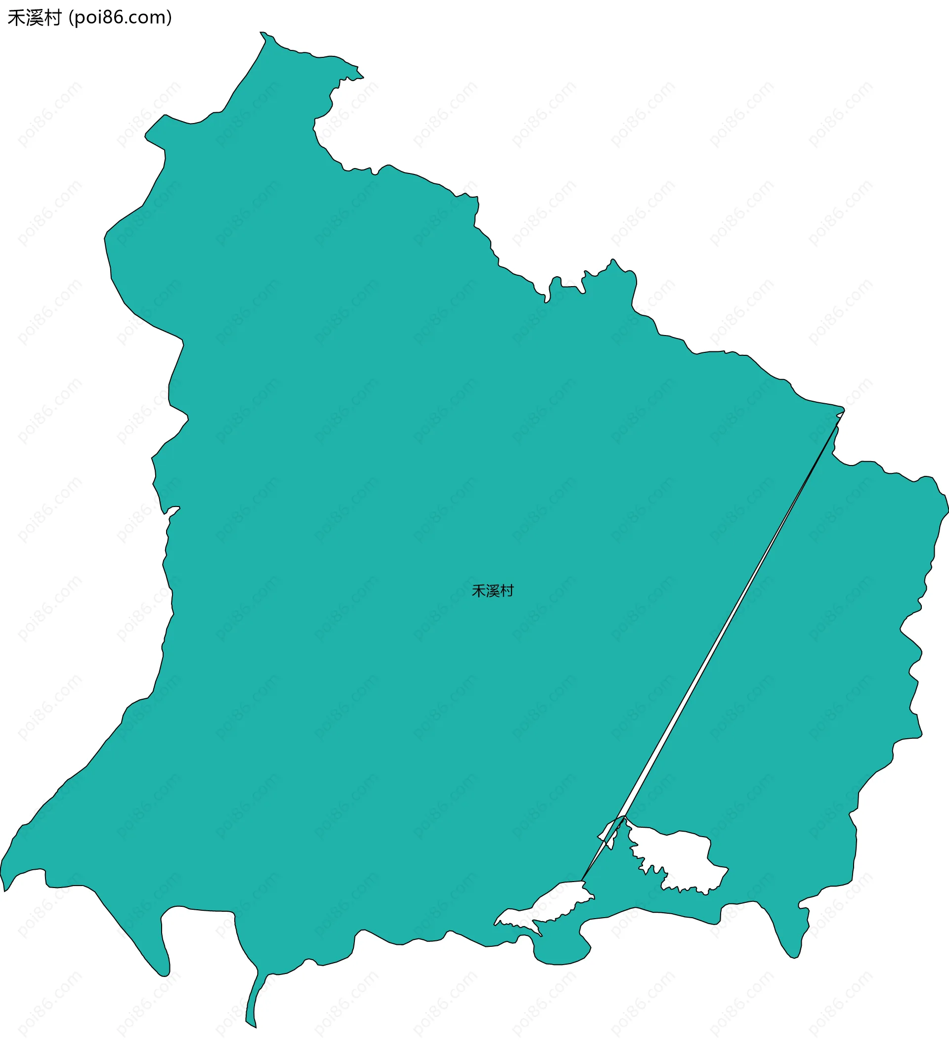 禾溪村边界地图