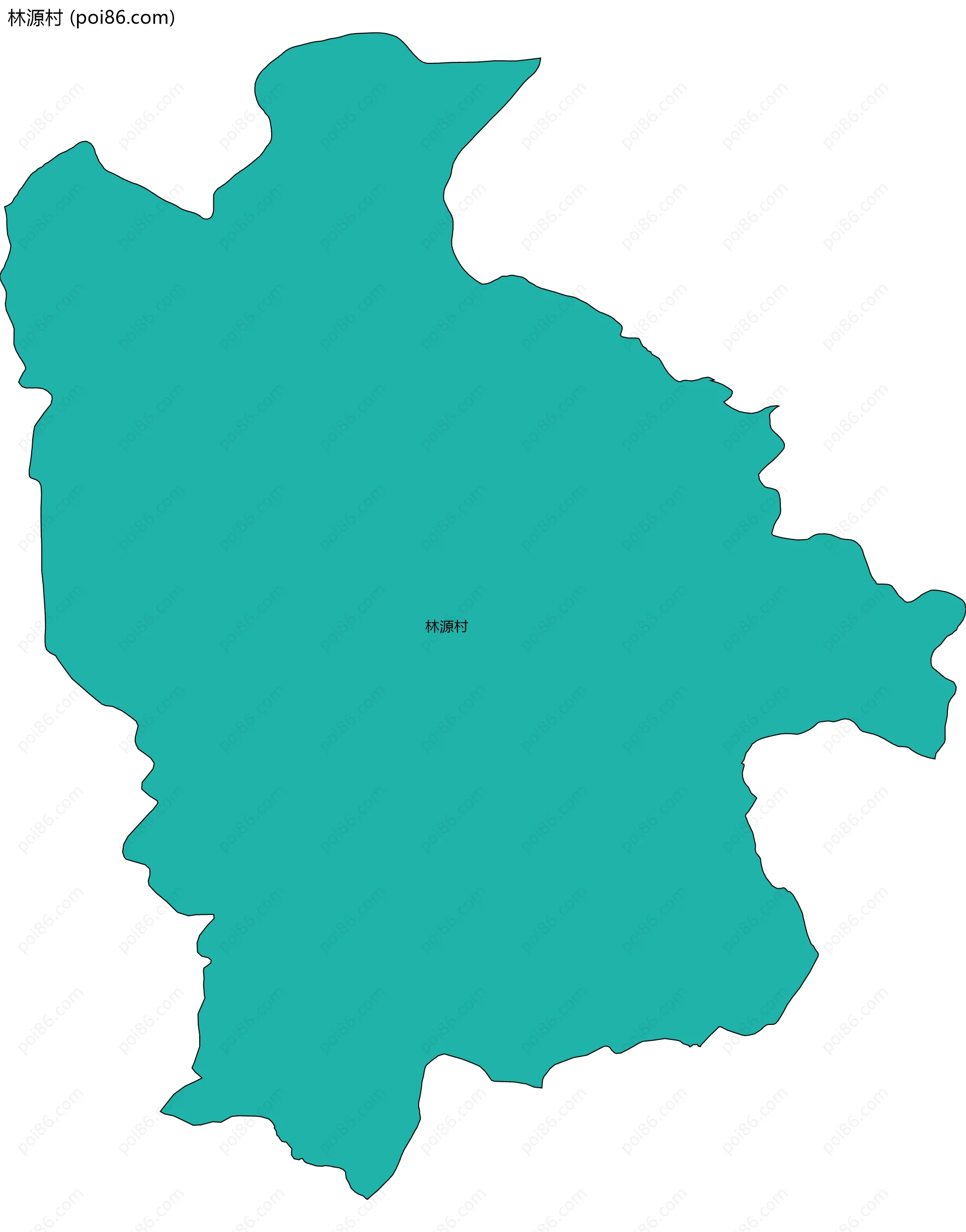 林源村边界地图