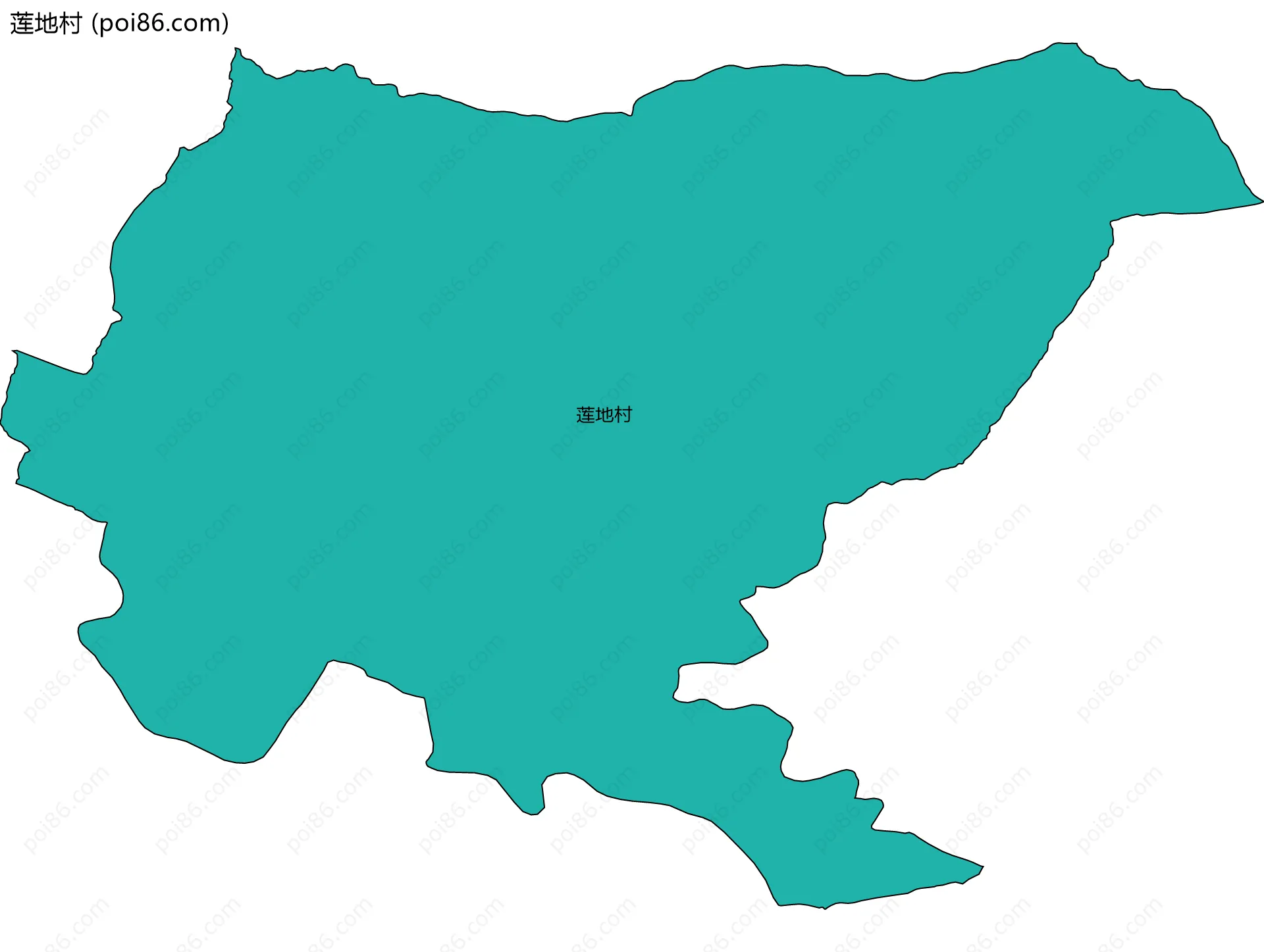 莲地村边界地图