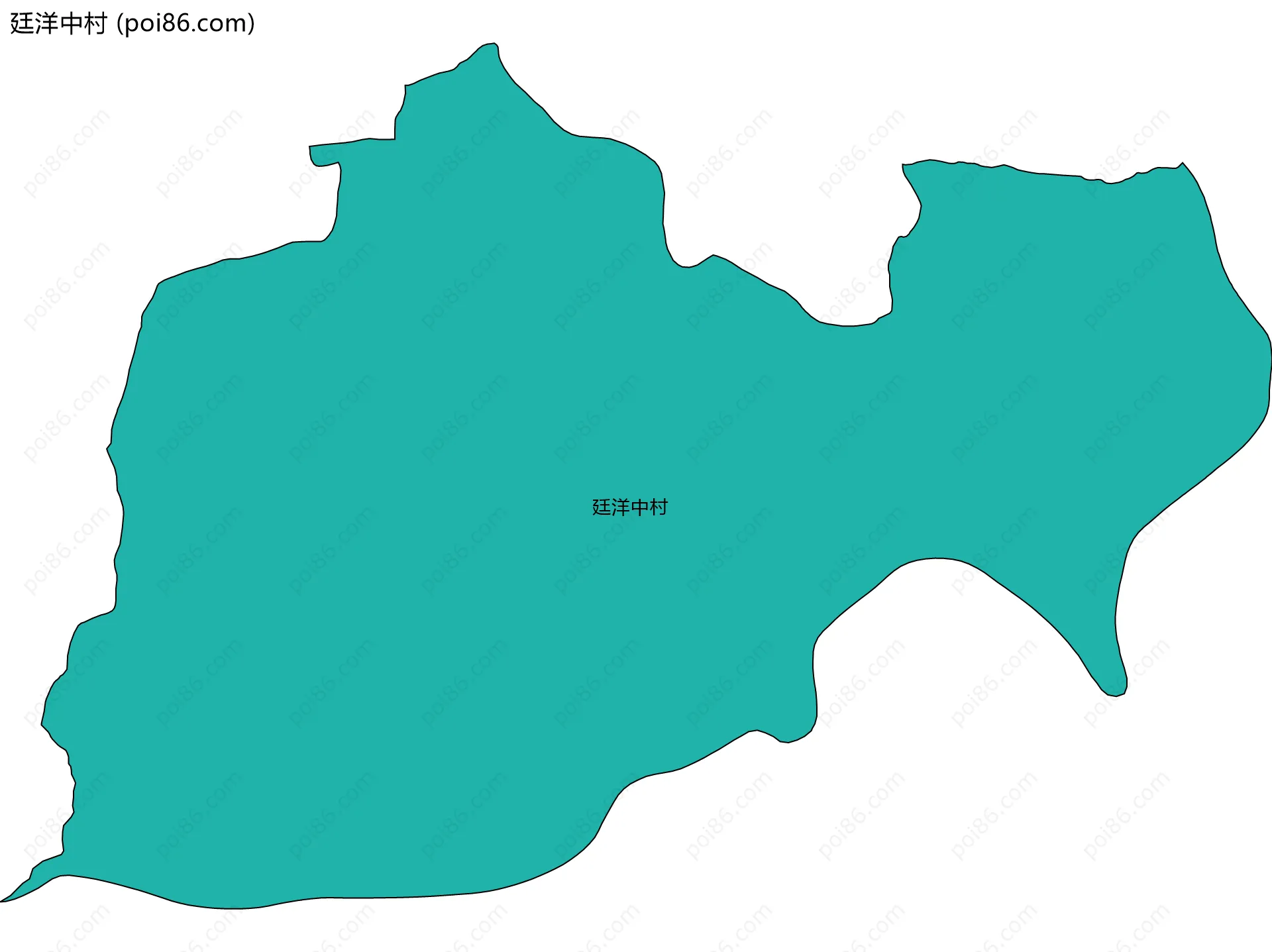 廷洋中村边界地图