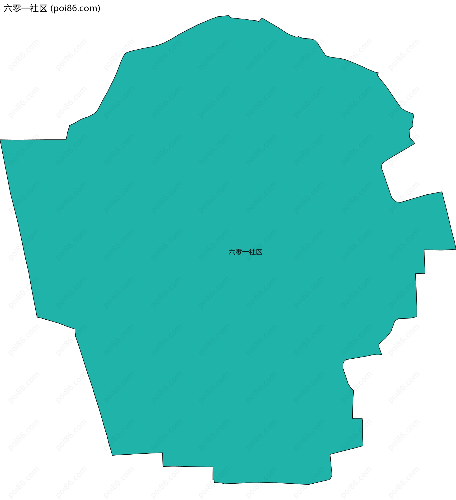 六零一社区边界地图