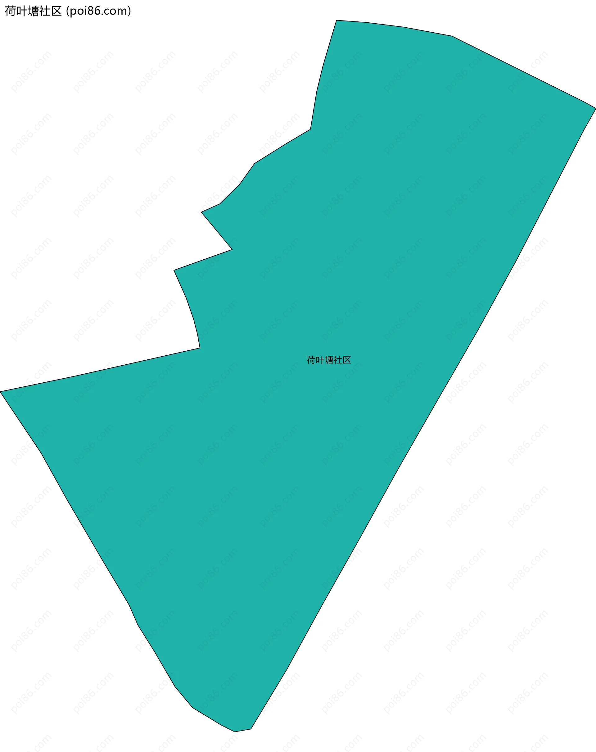 荷叶塘社区边界地图
