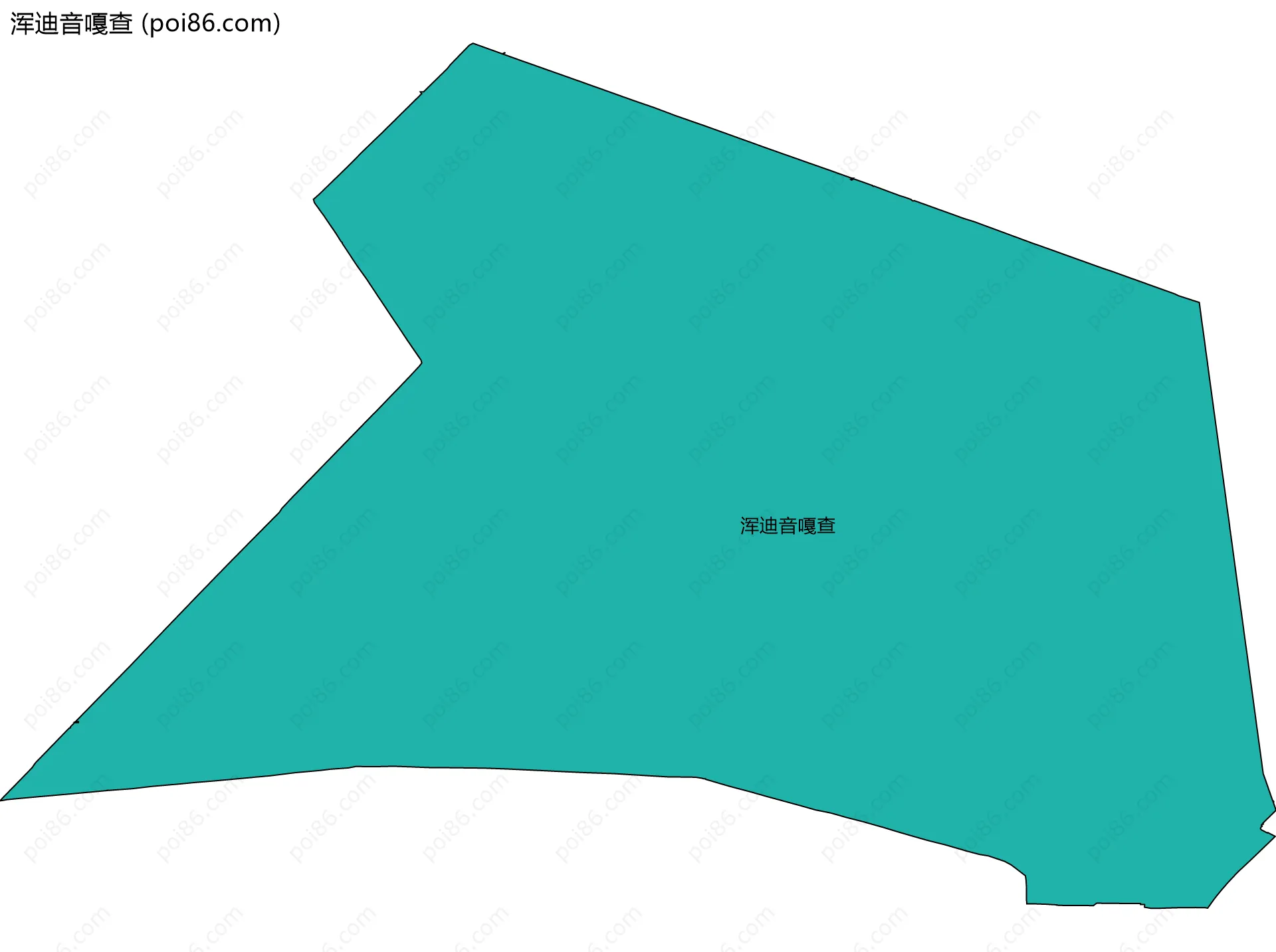 浑迪音嘎查边界地图