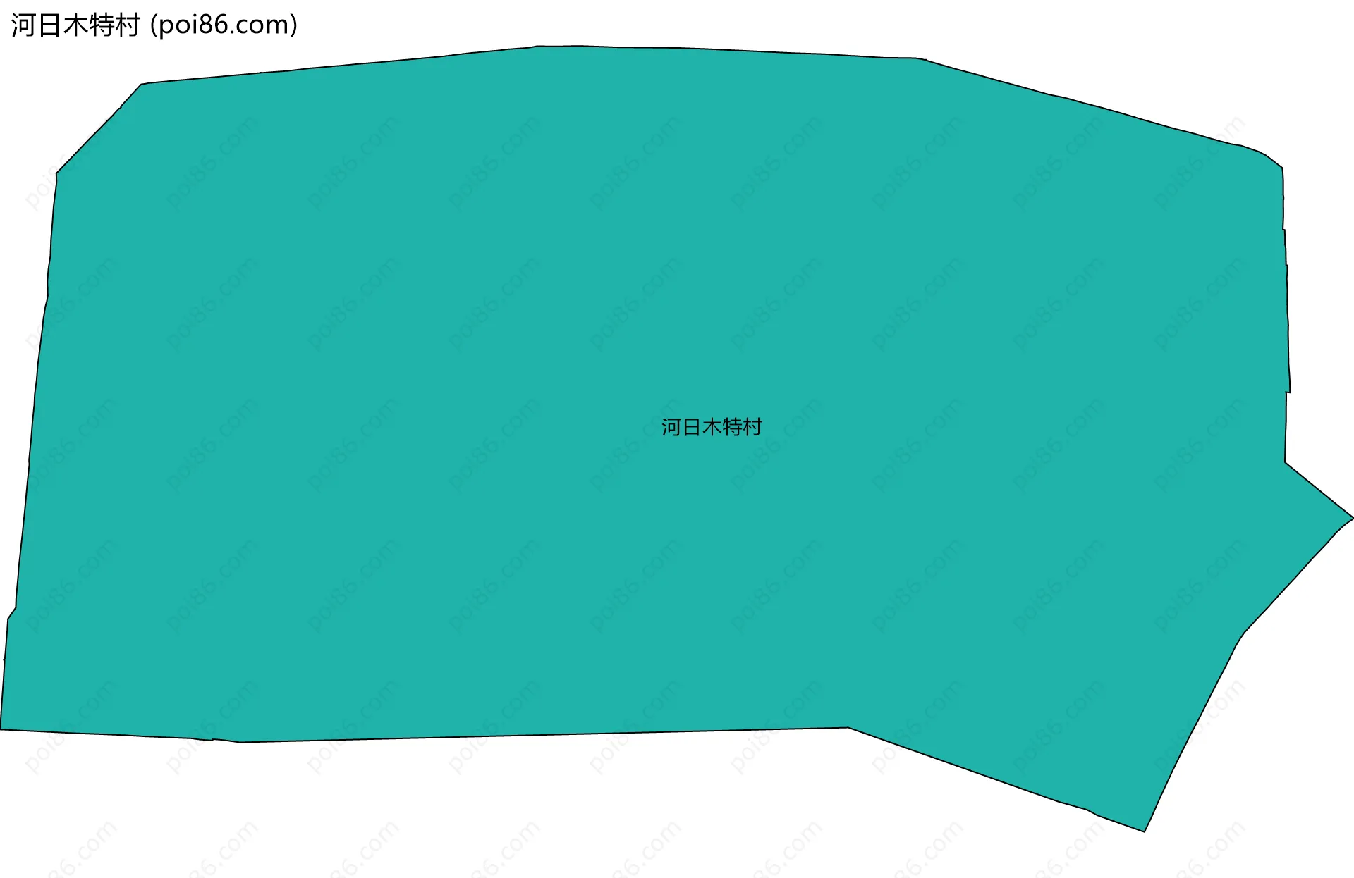 河日木特村边界地图