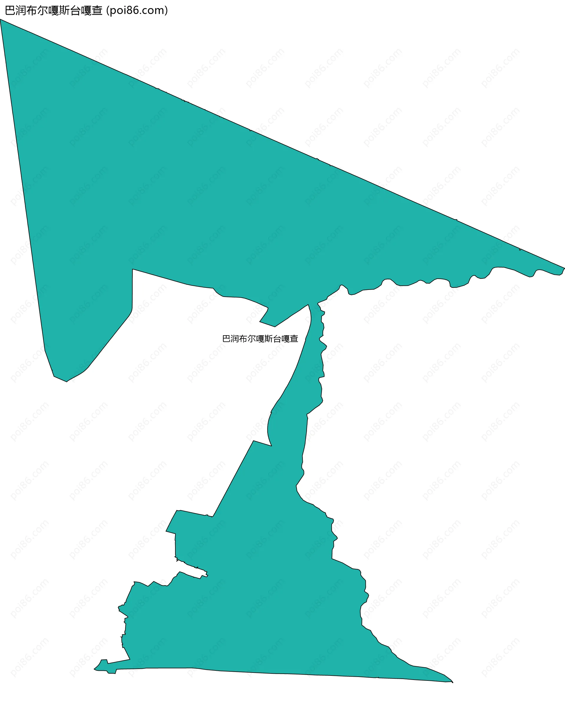 巴润布尔嘎斯台嘎查边界地图