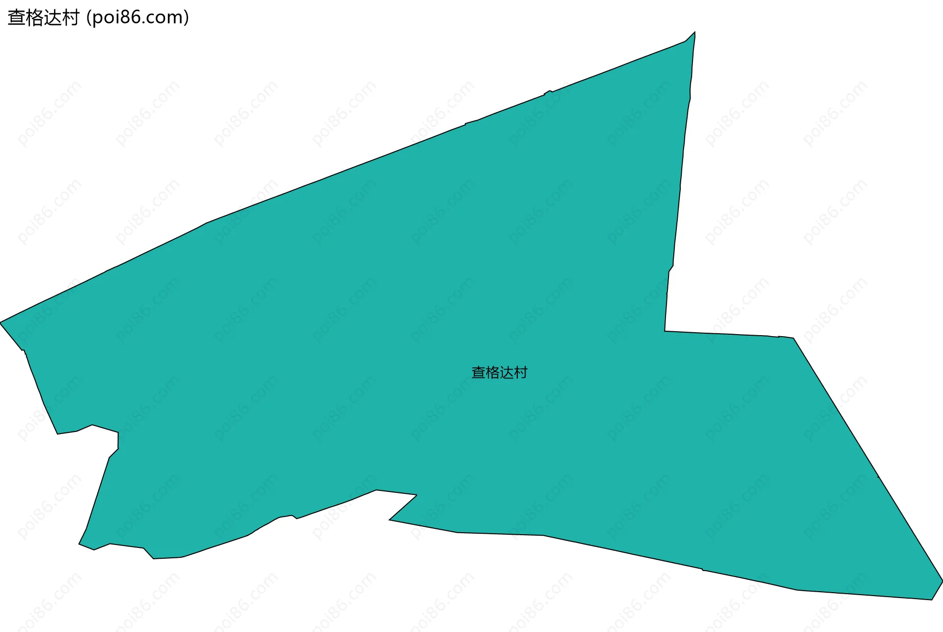 查格达村边界地图
