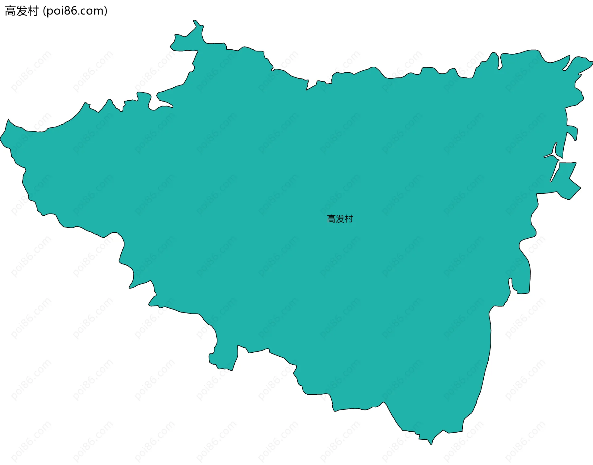 高发村边界地图