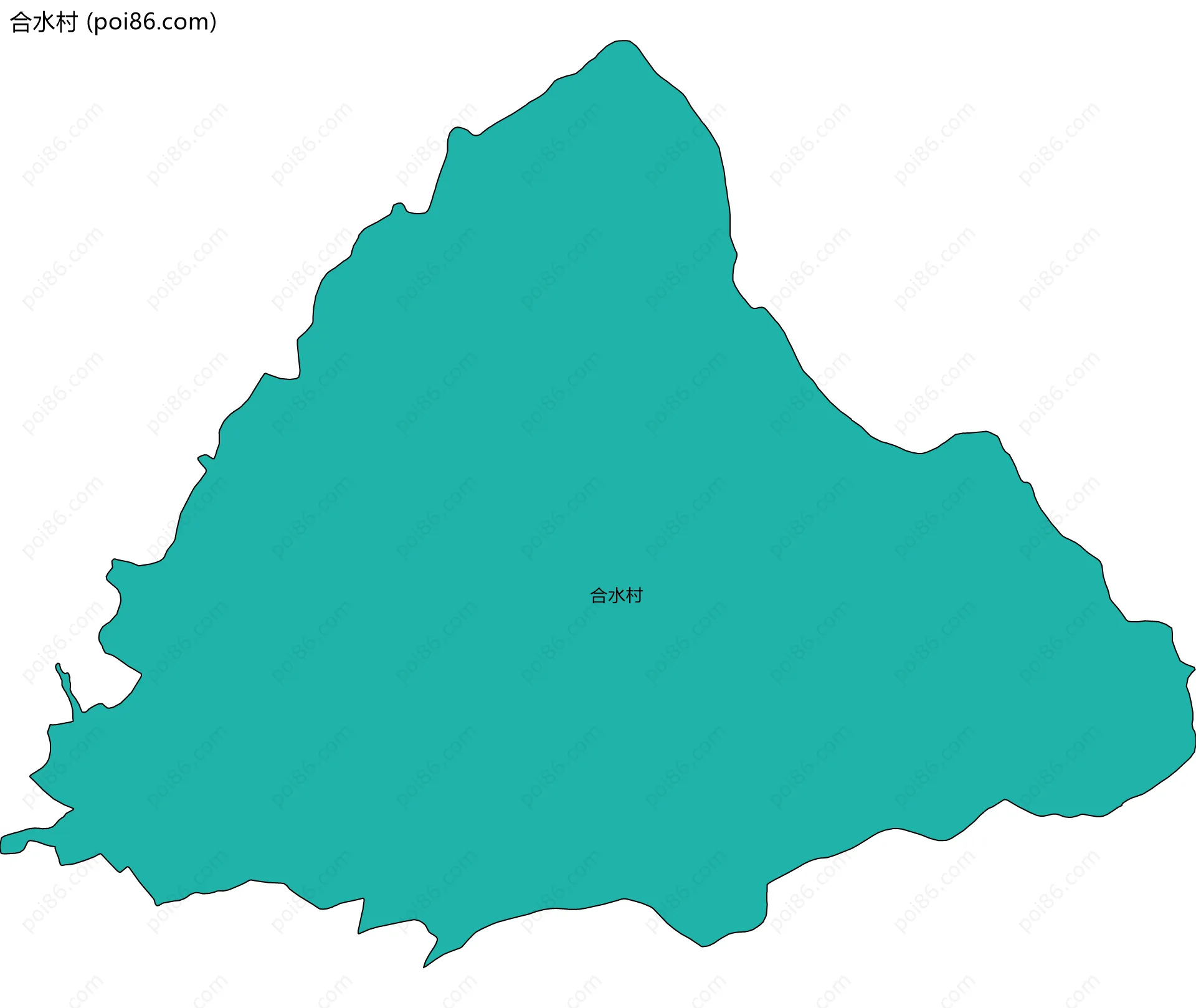 合水村边界地图