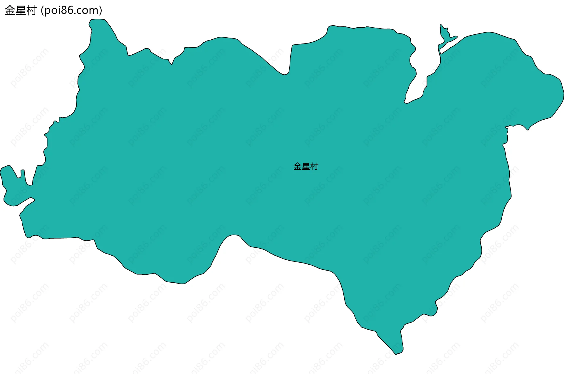 金星村边界地图