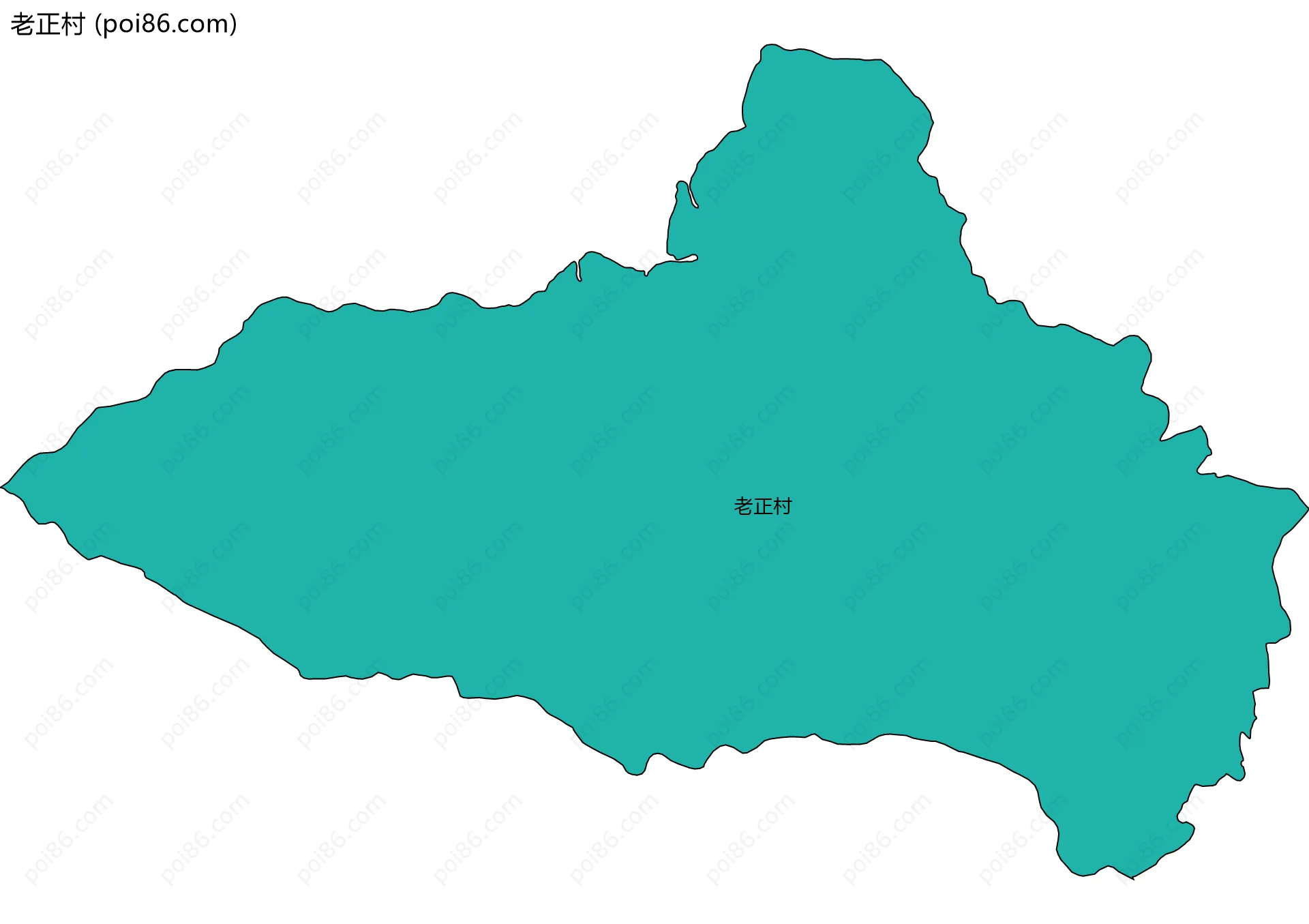 老正村边界地图