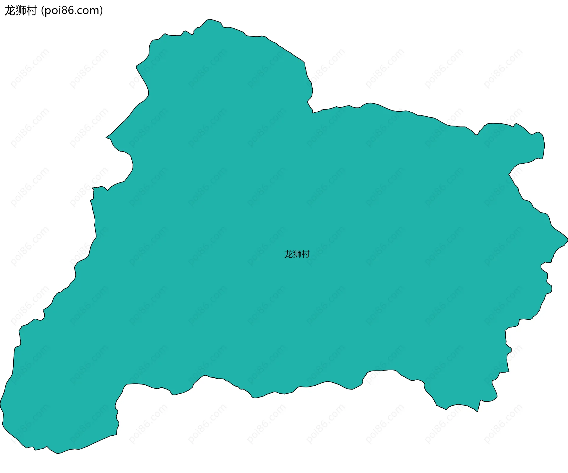 龙狮村边界地图