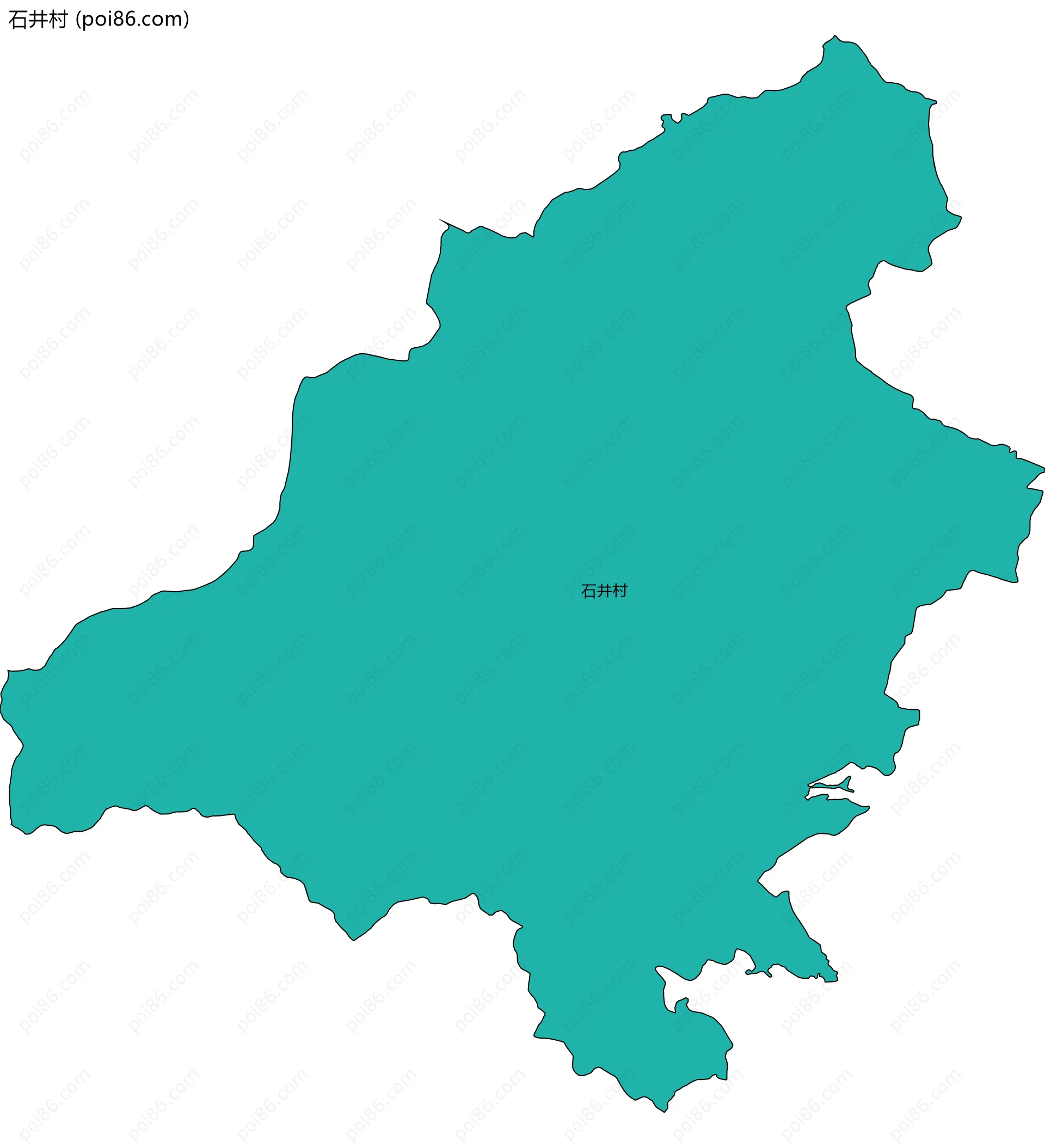 石井村边界地图