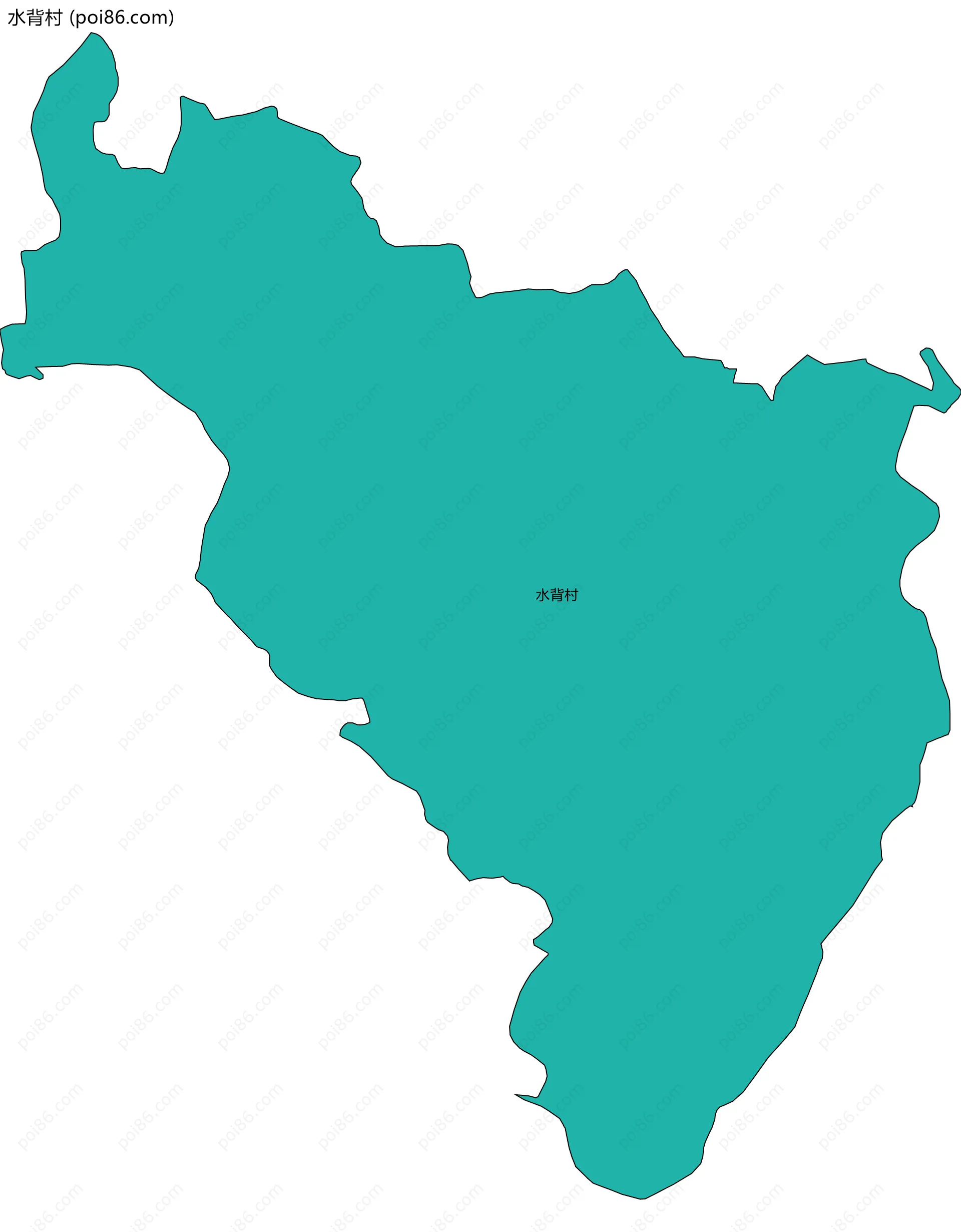 水背村边界地图