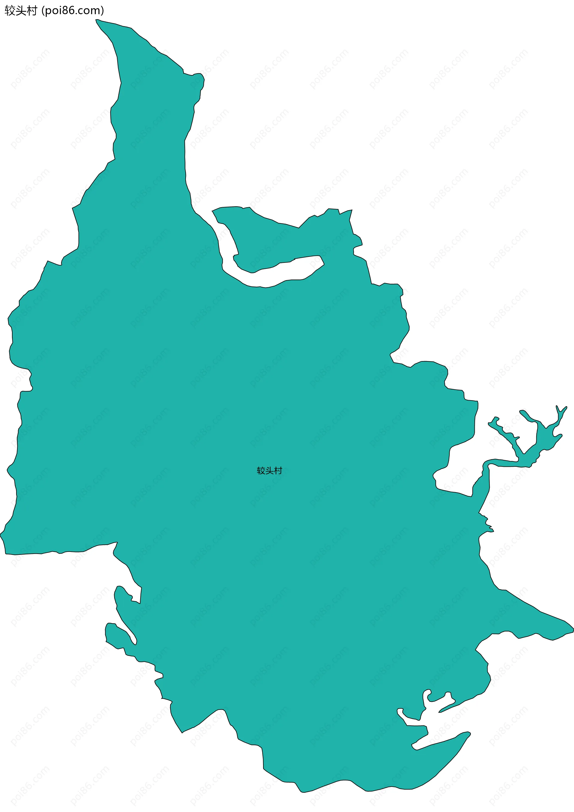 较头村边界地图