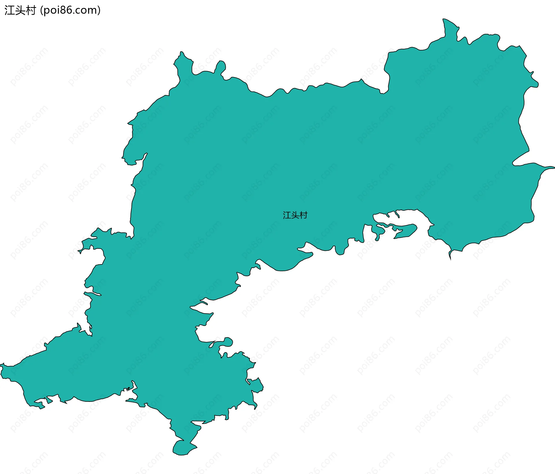 江头村边界地图