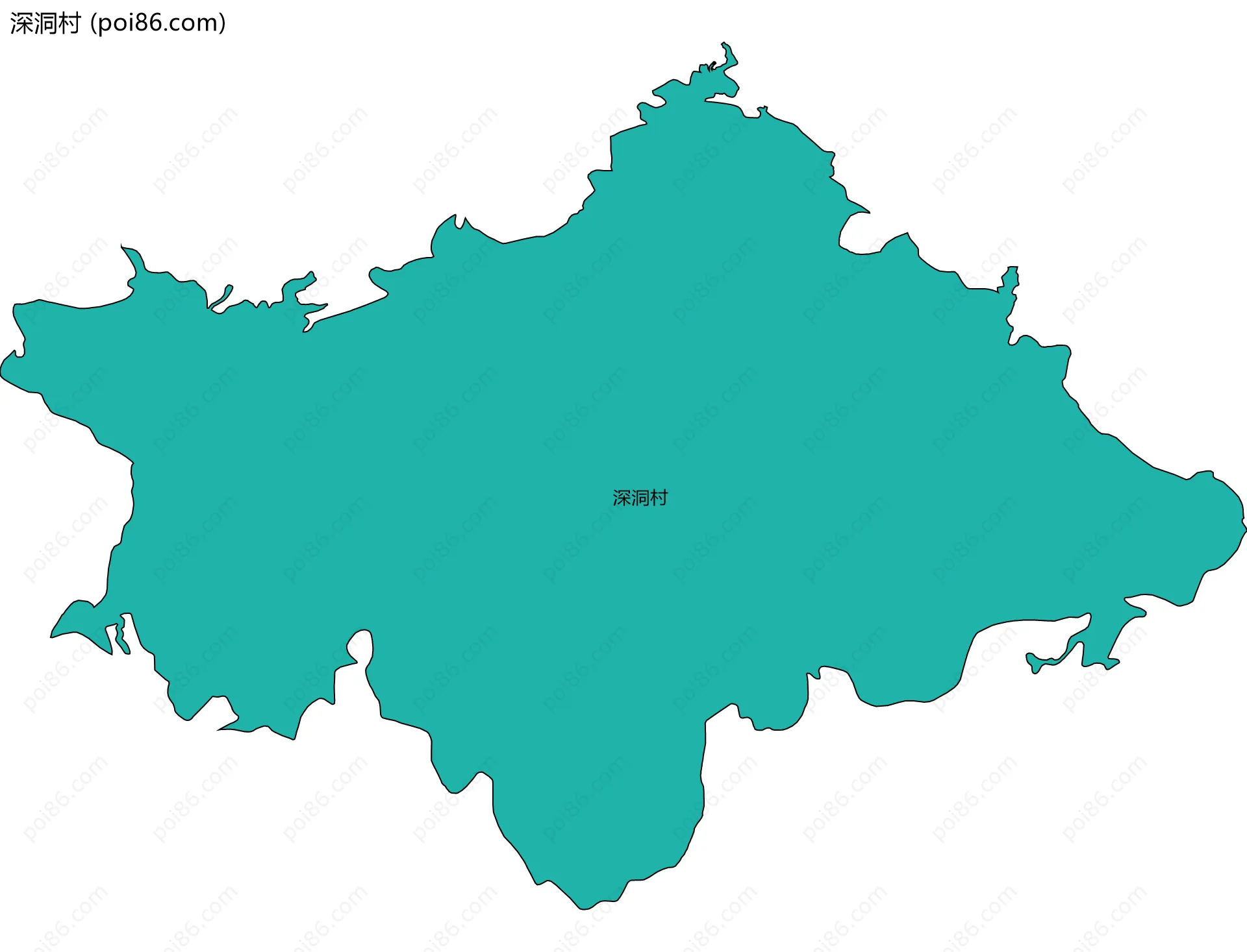 深洞村边界地图