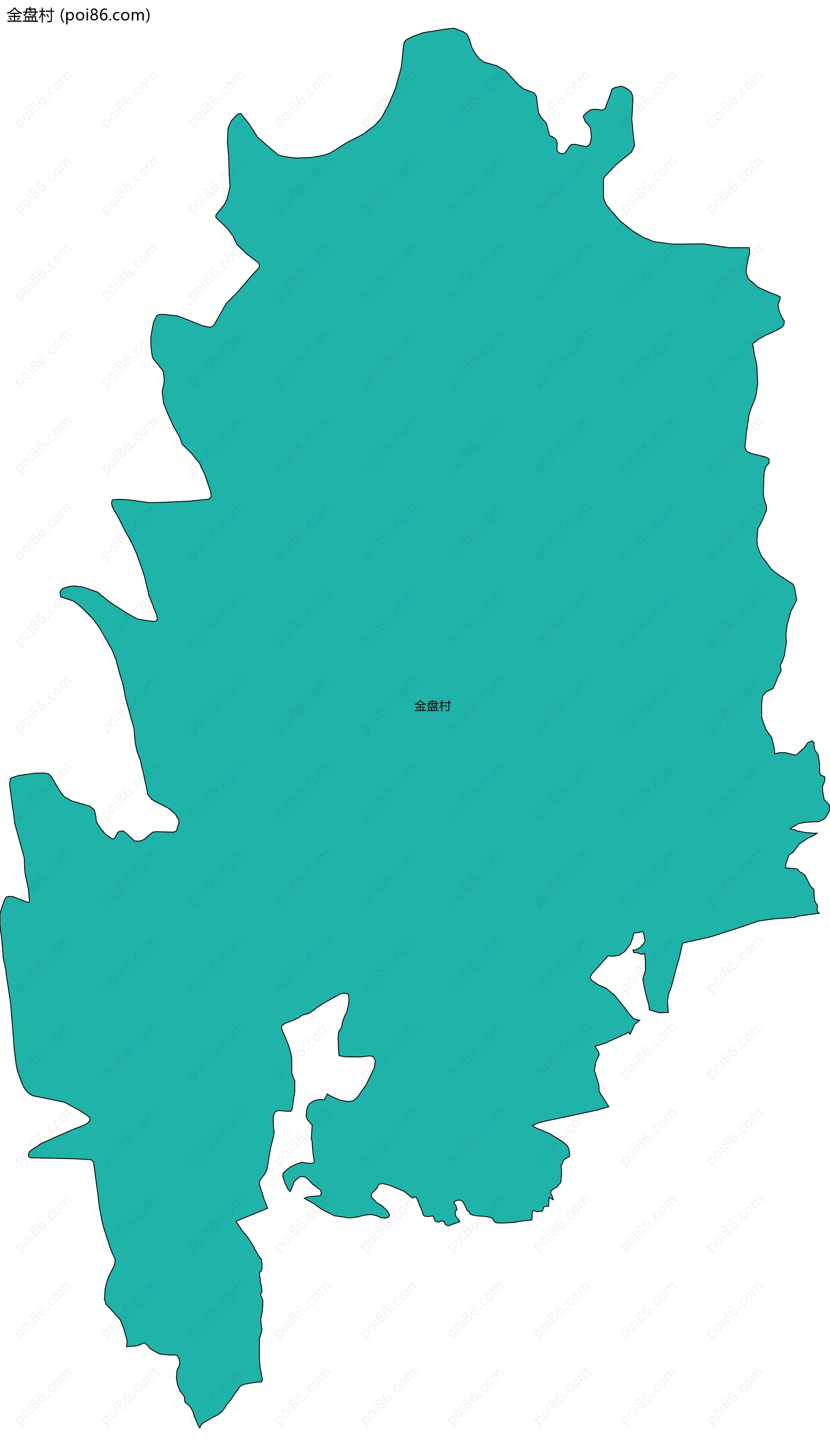 金盘村边界地图