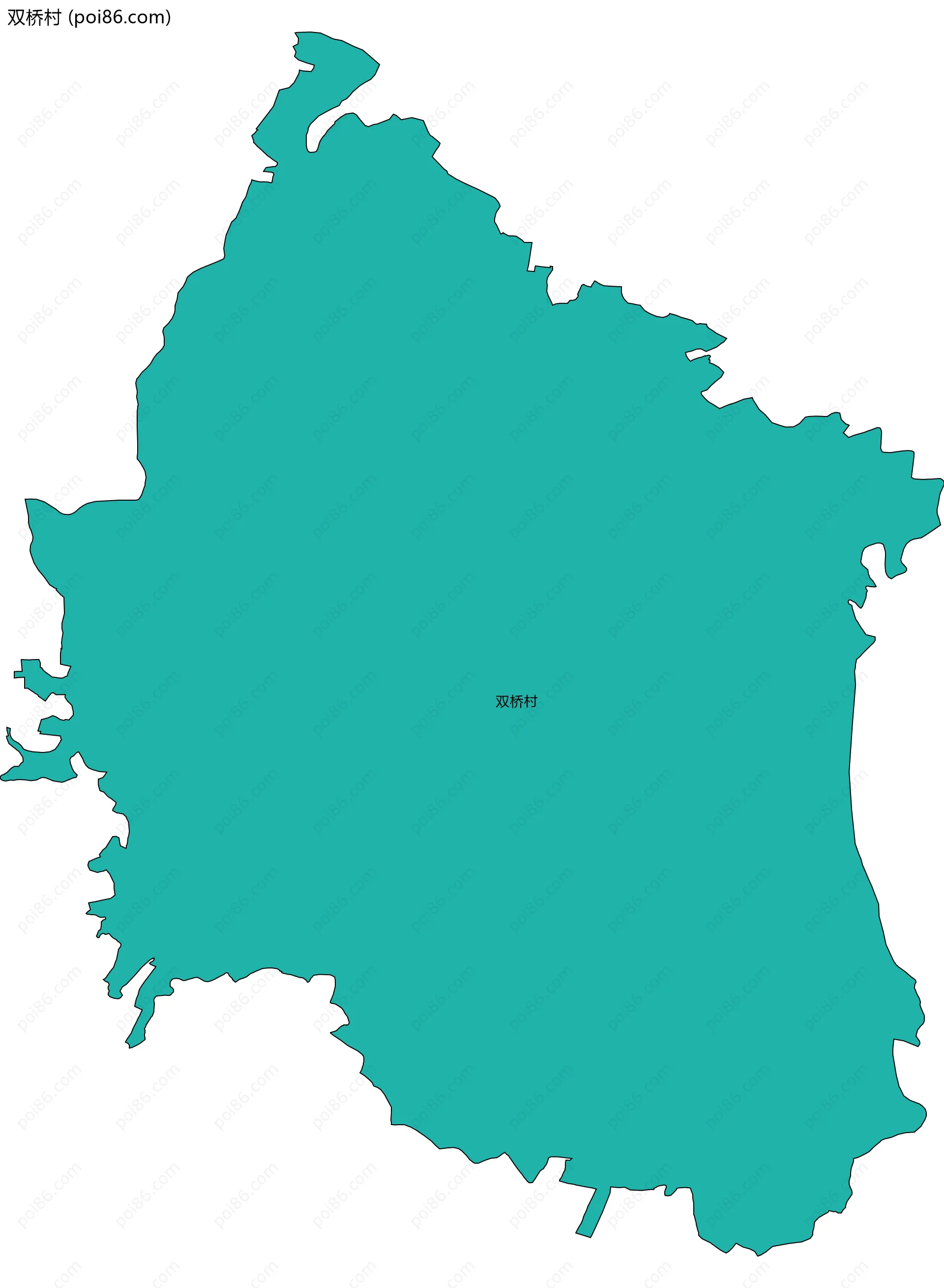 双桥村边界地图