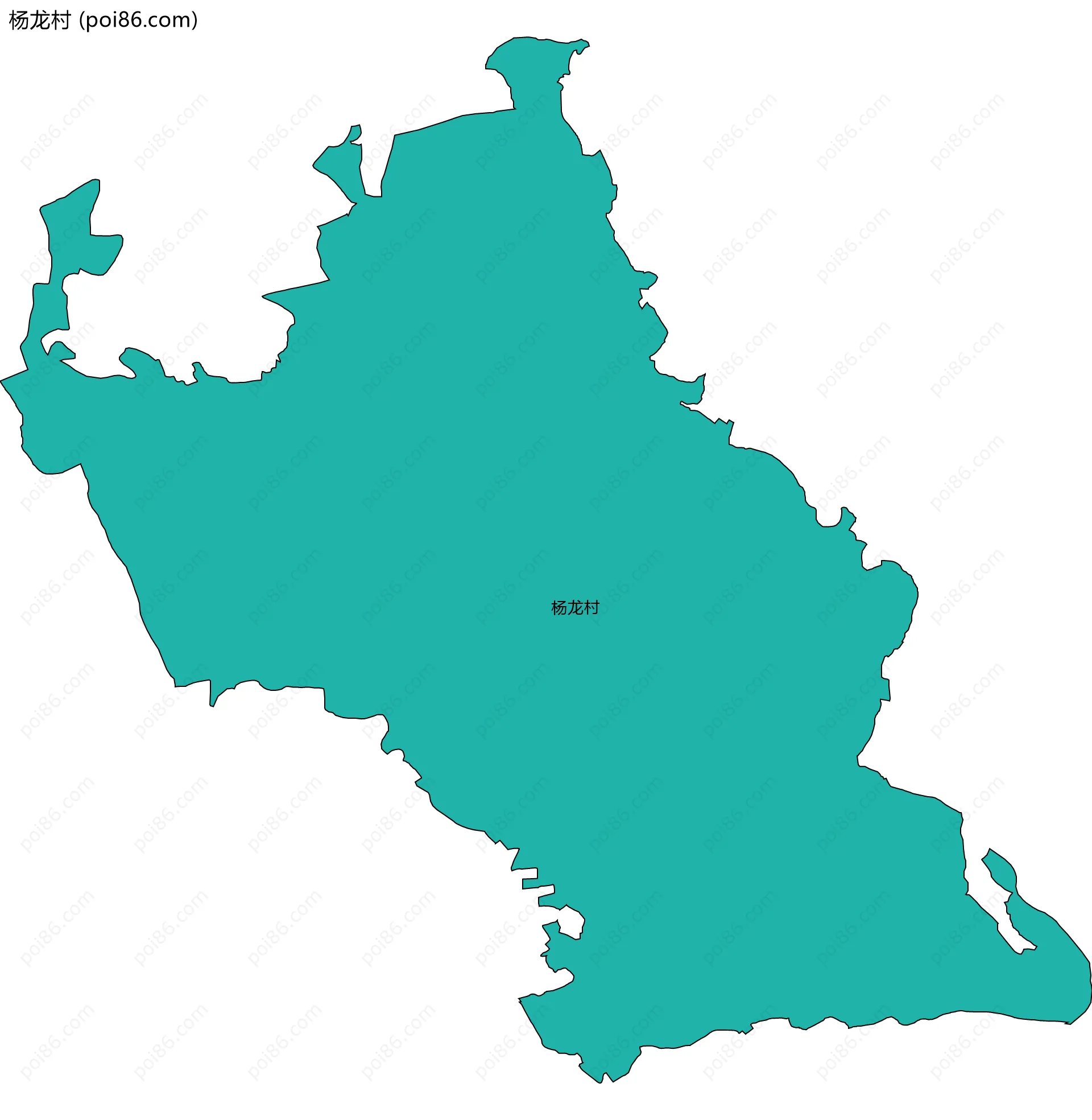 杨龙村边界地图