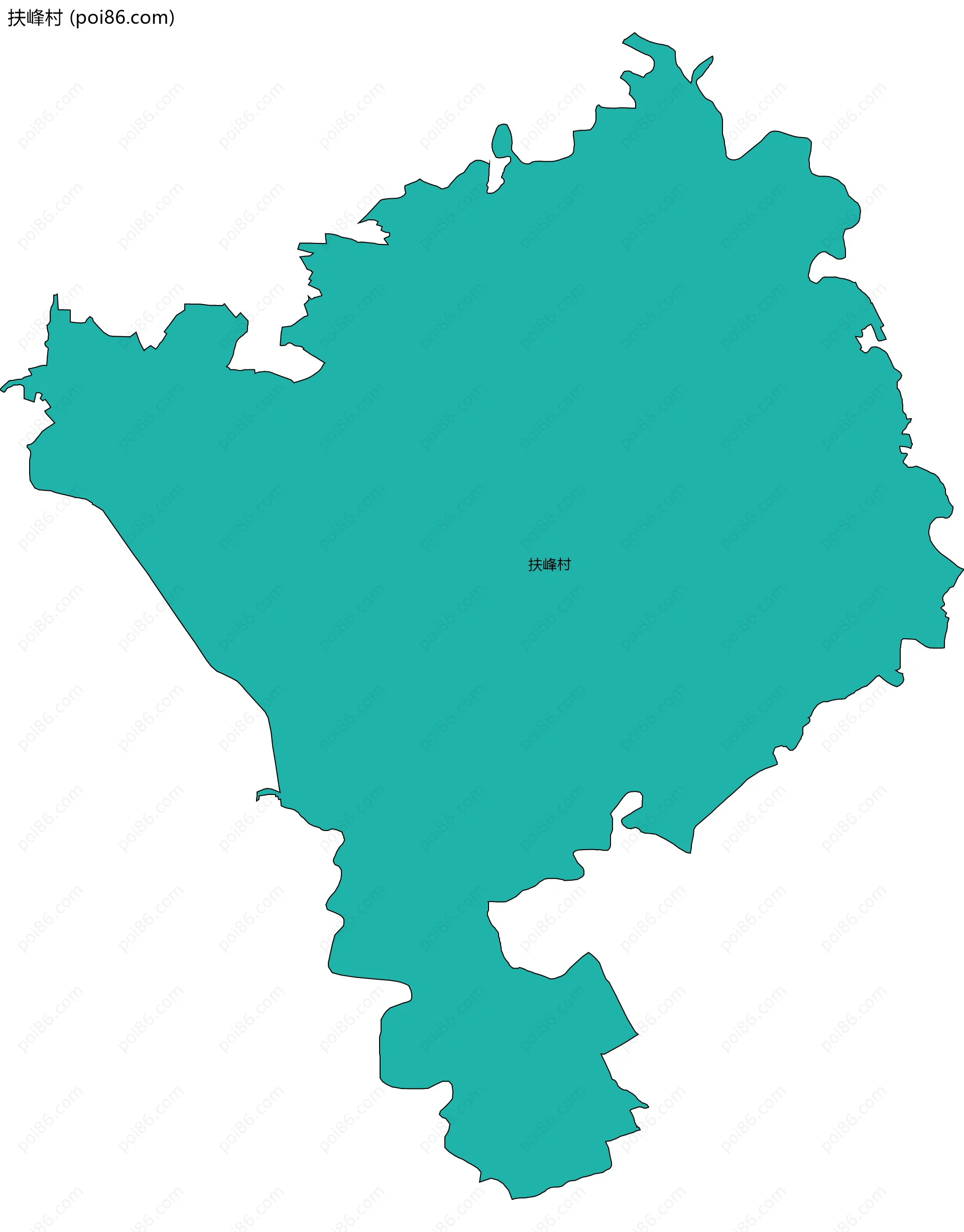 扶峰村边界地图