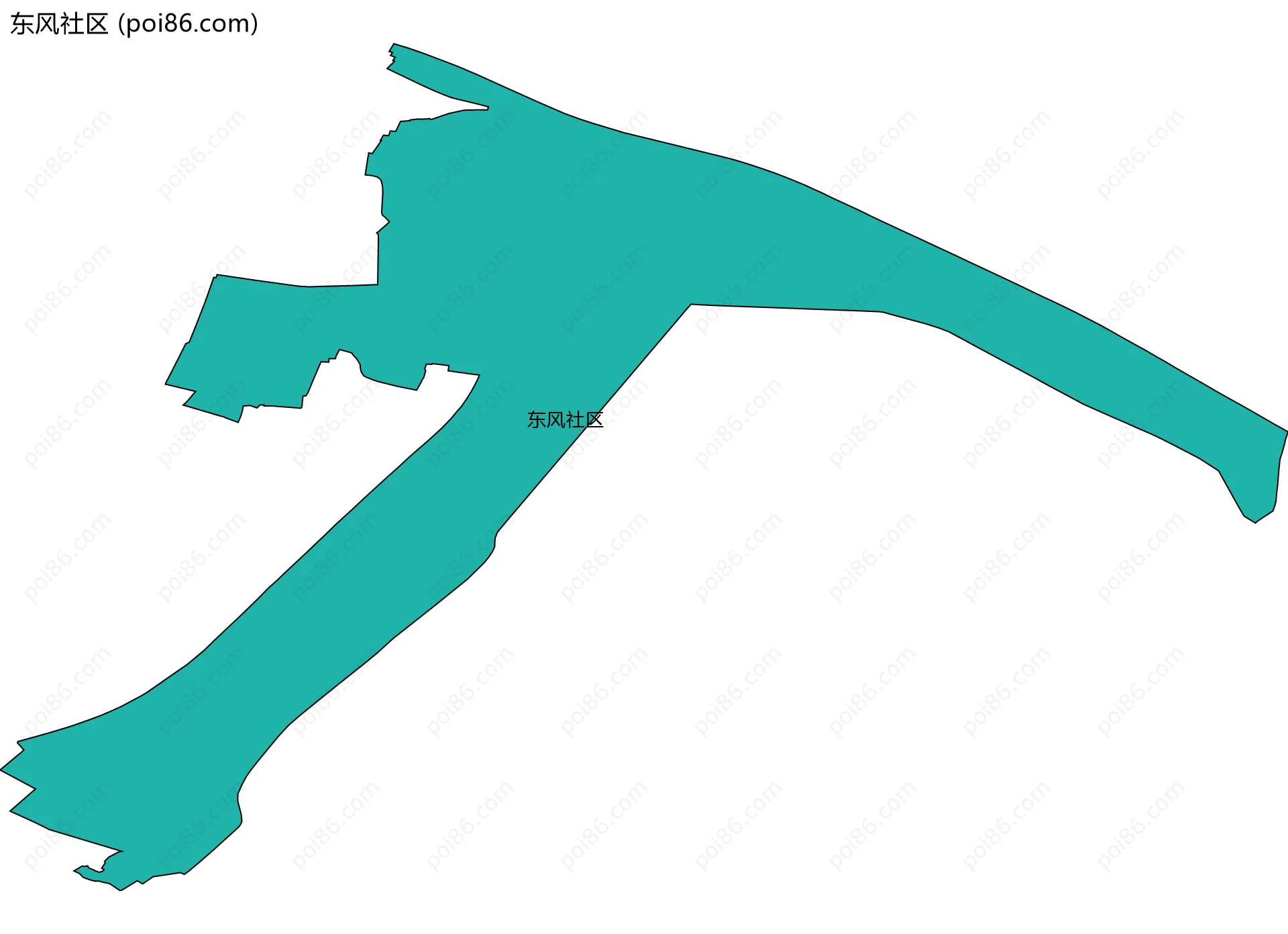 东风社区边界地图