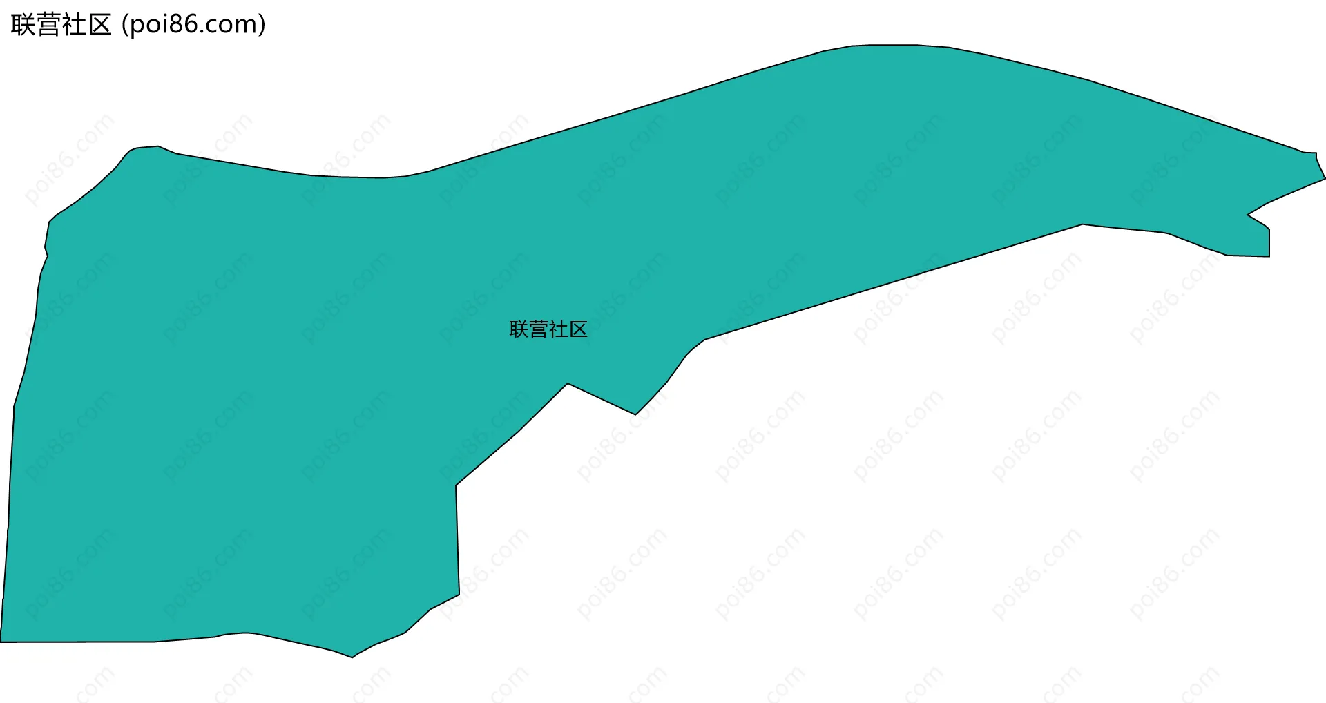 联营社区边界地图