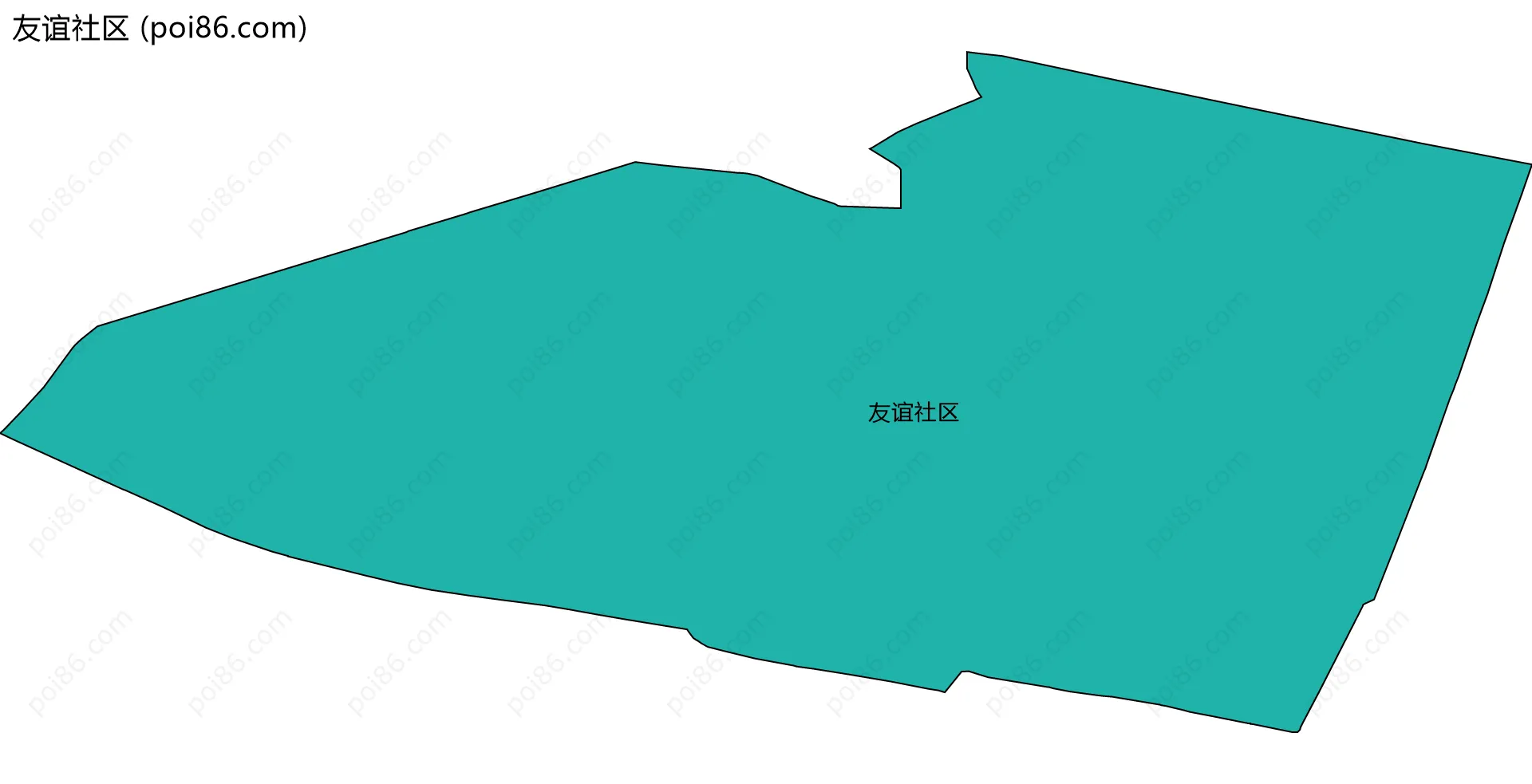 友谊社区边界地图