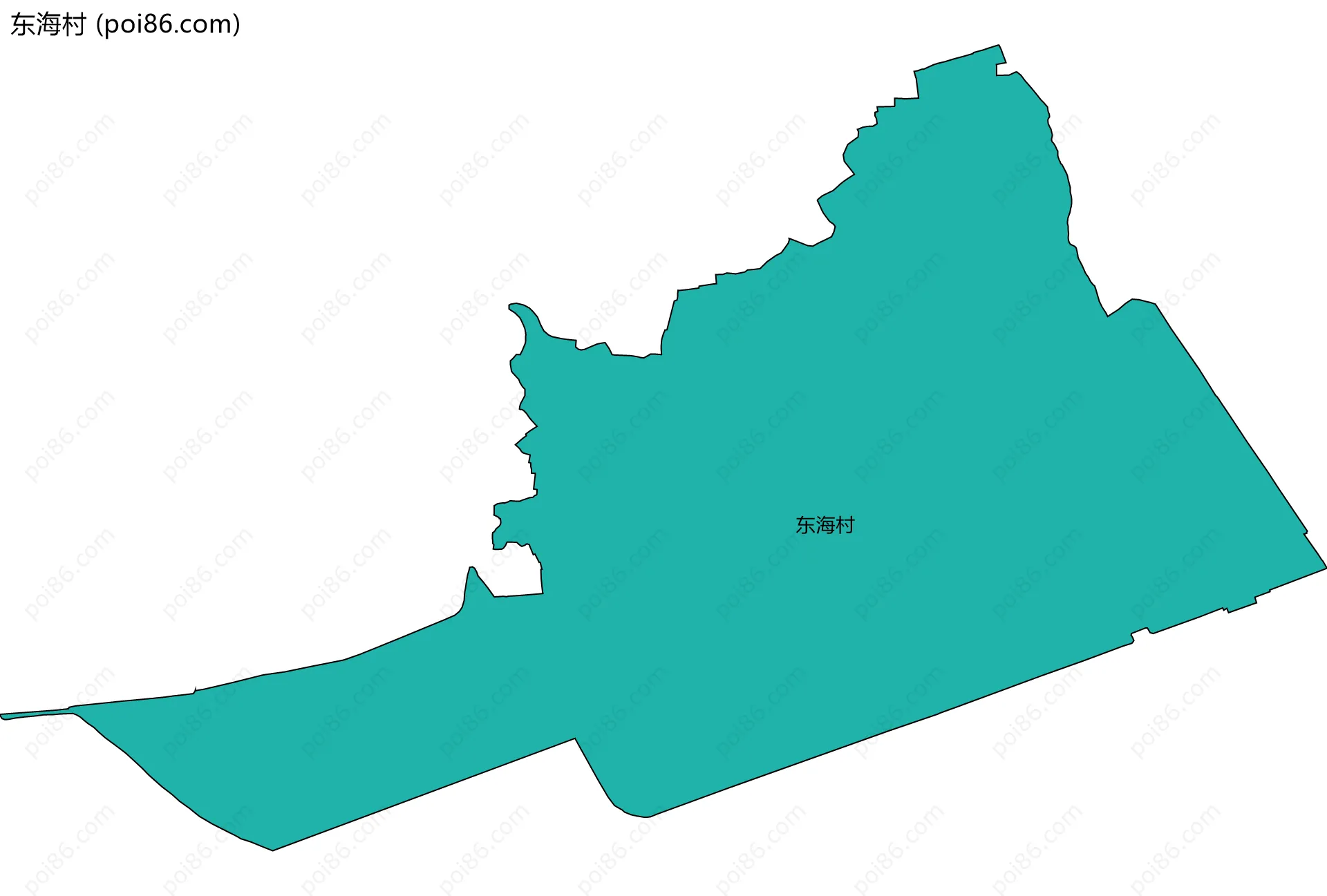 东海村边界地图