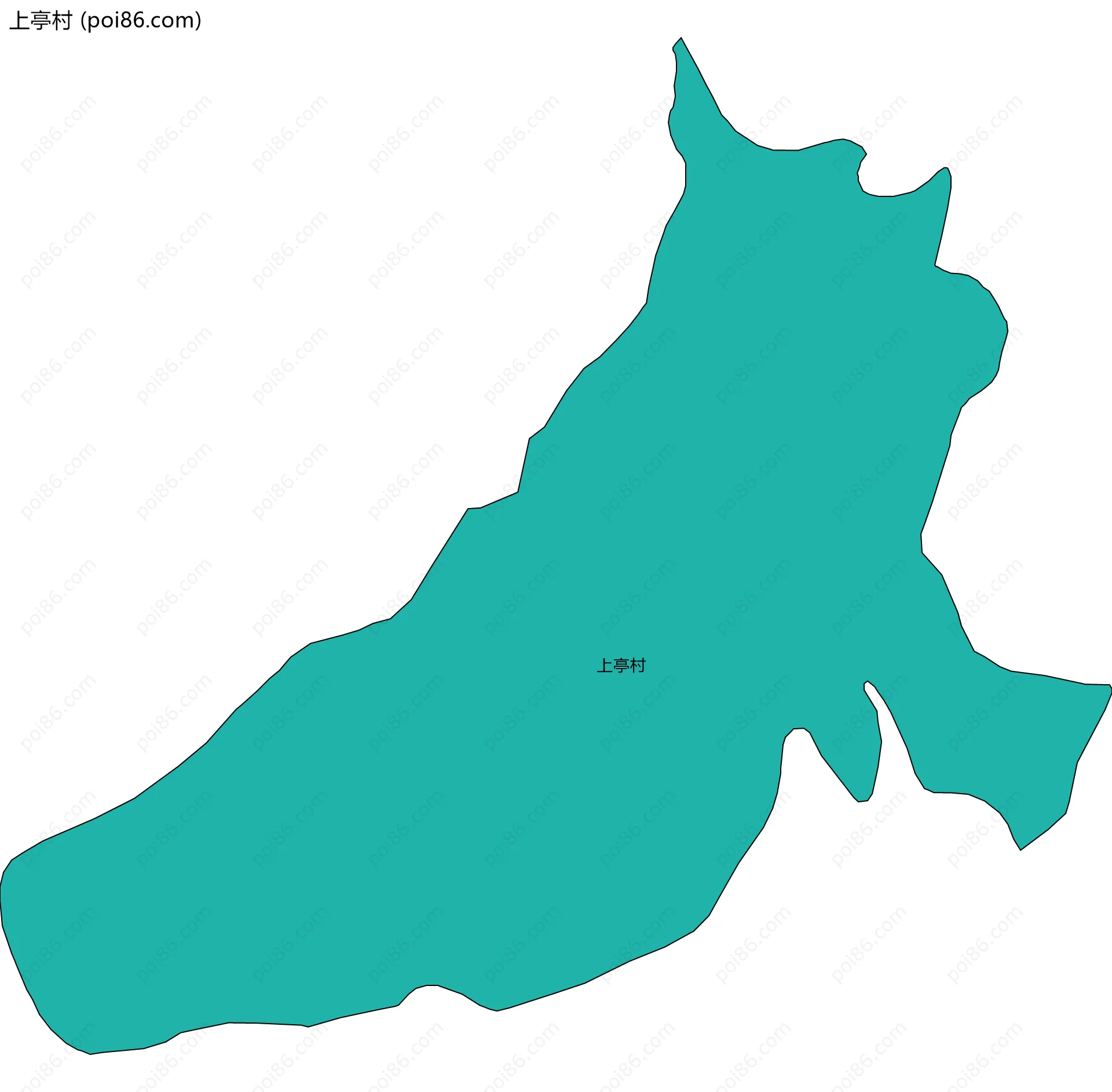 上亭村边界地图