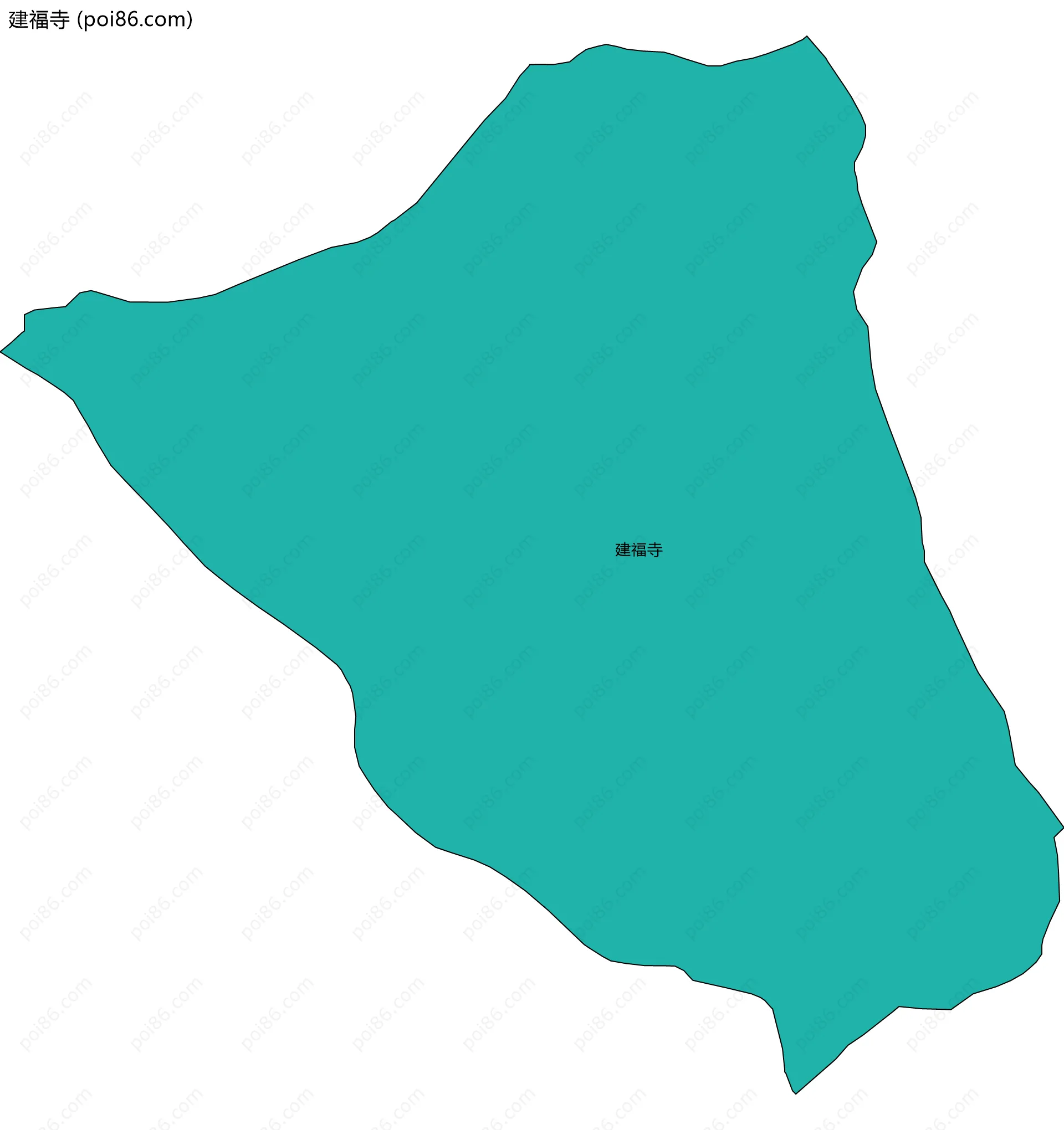 建福寺边界地图