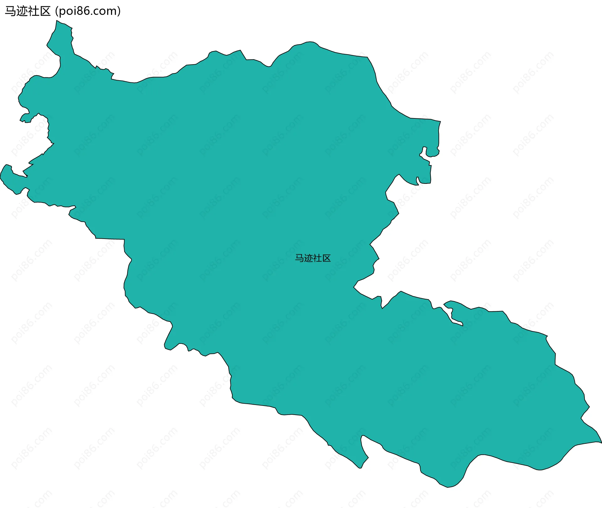马迹社区边界地图