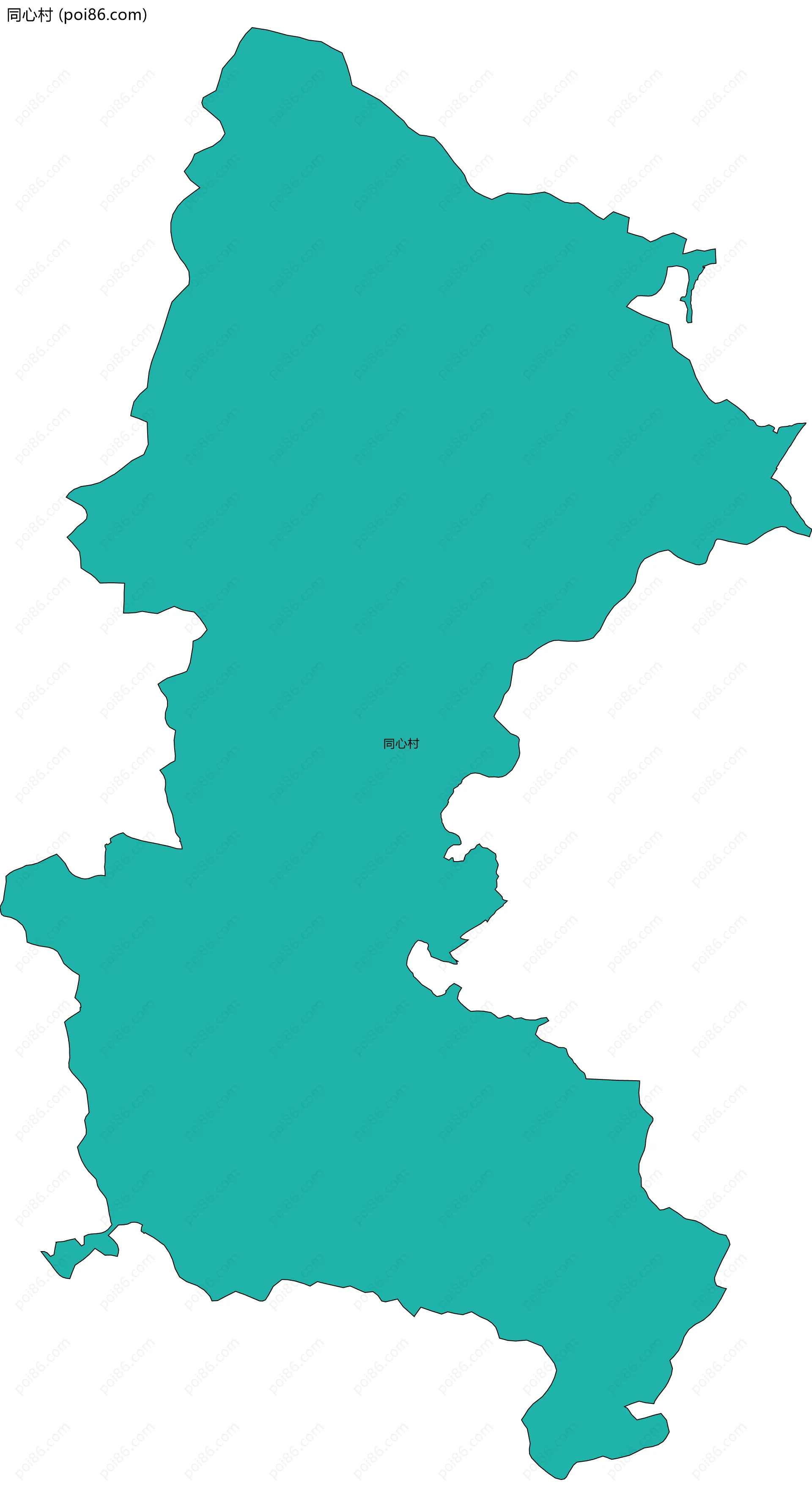 同心村边界地图