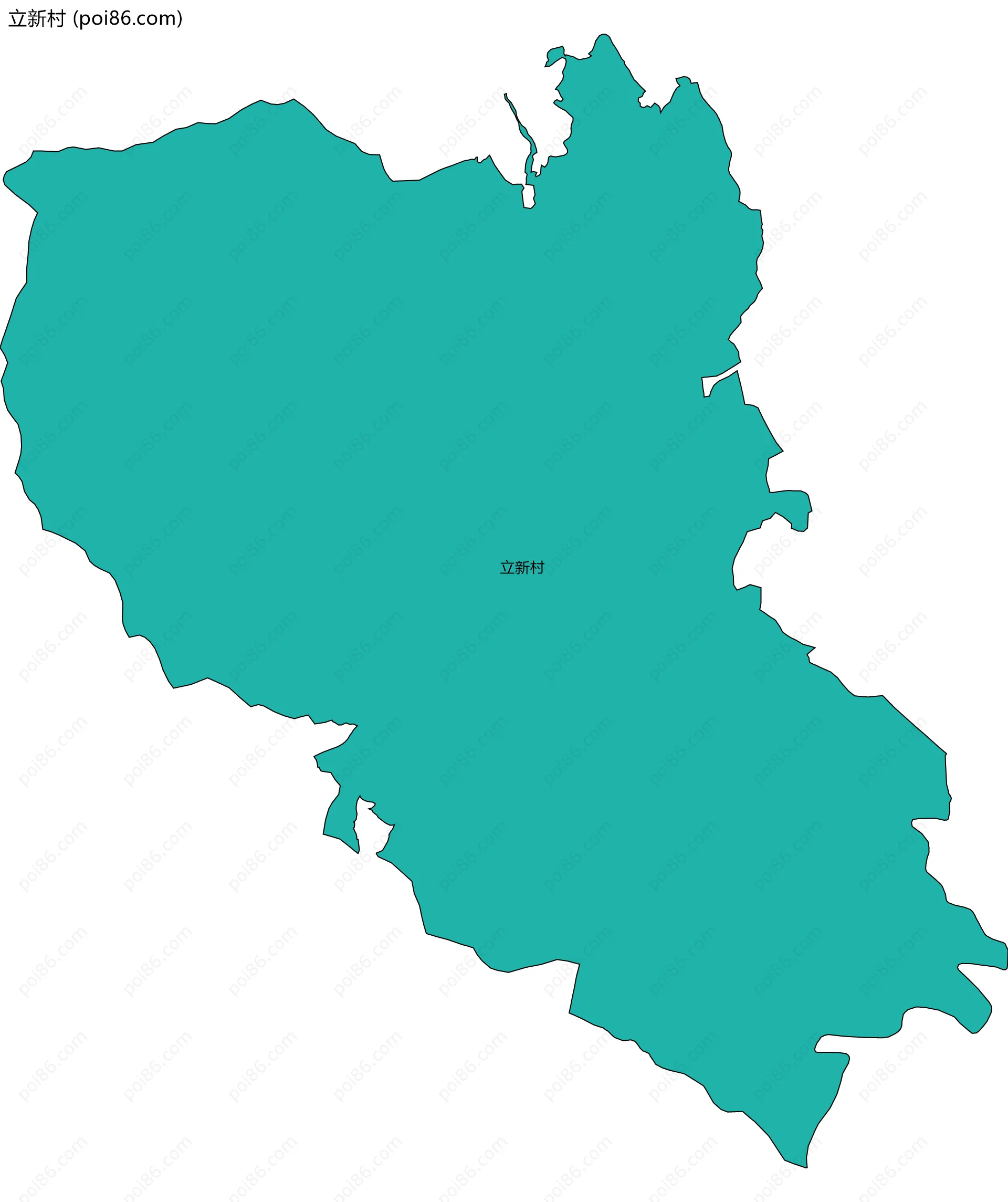 立新村边界地图