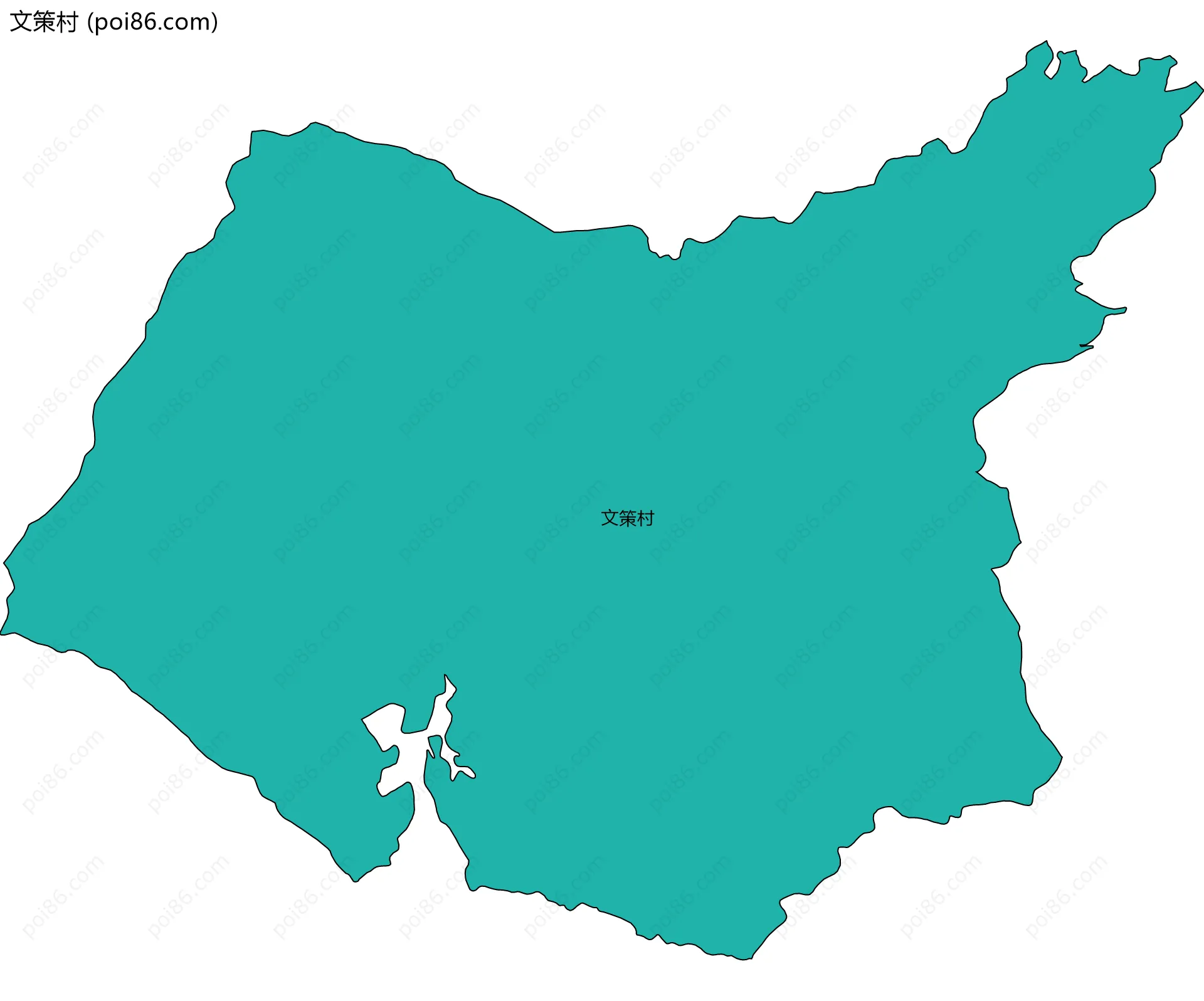 文策村边界地图