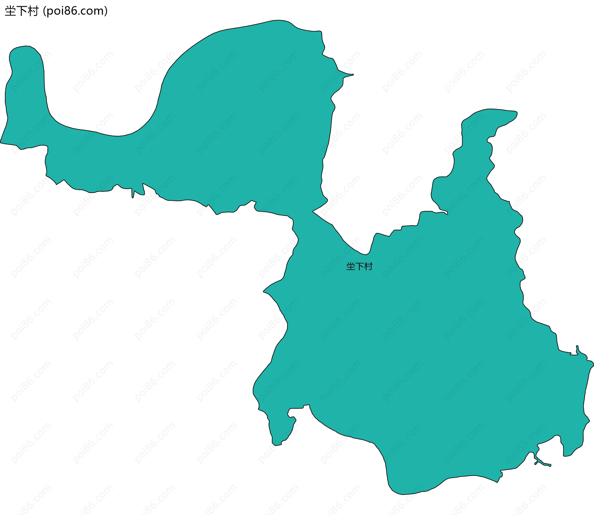 坣下村边界地图